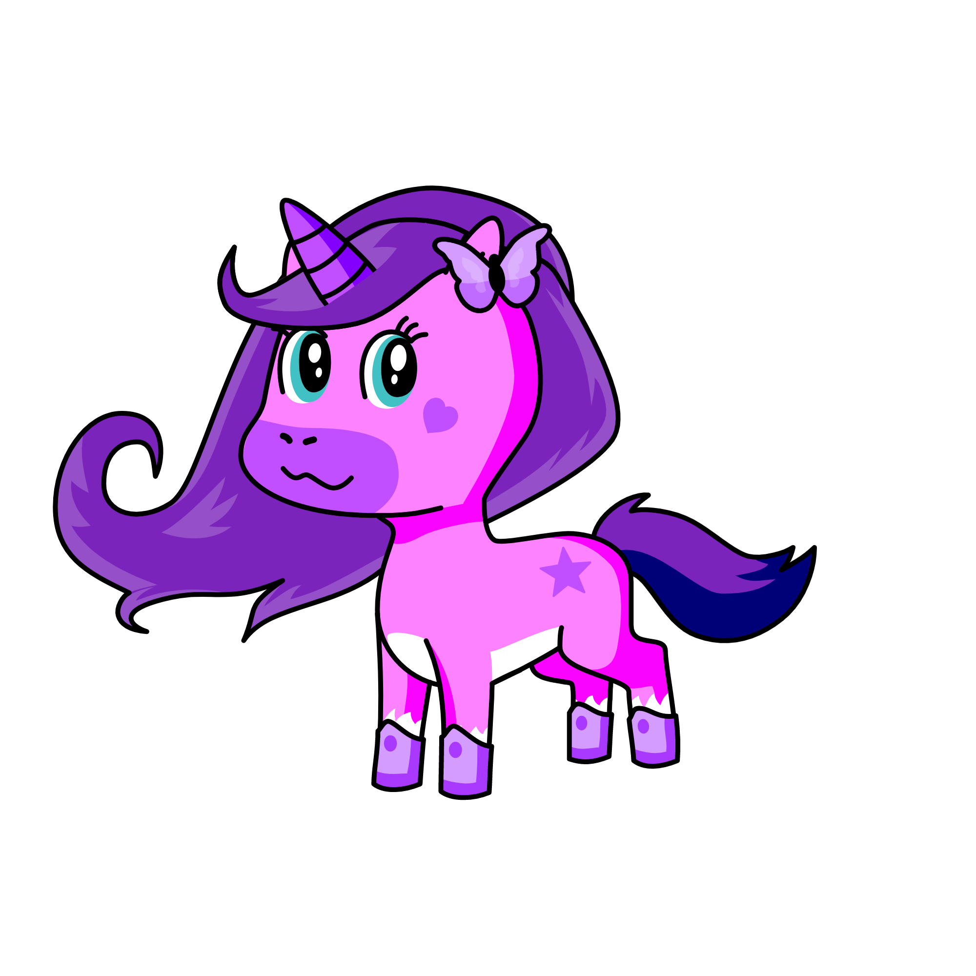 Violet Unicorn, the unicorn