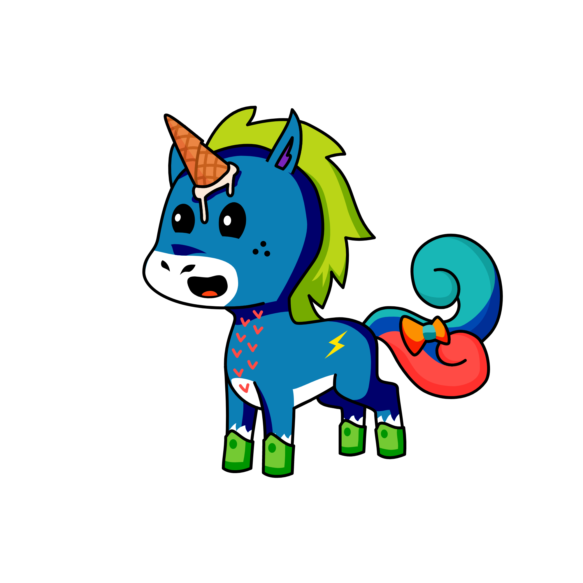 Snowcone Turbo, the unicorn