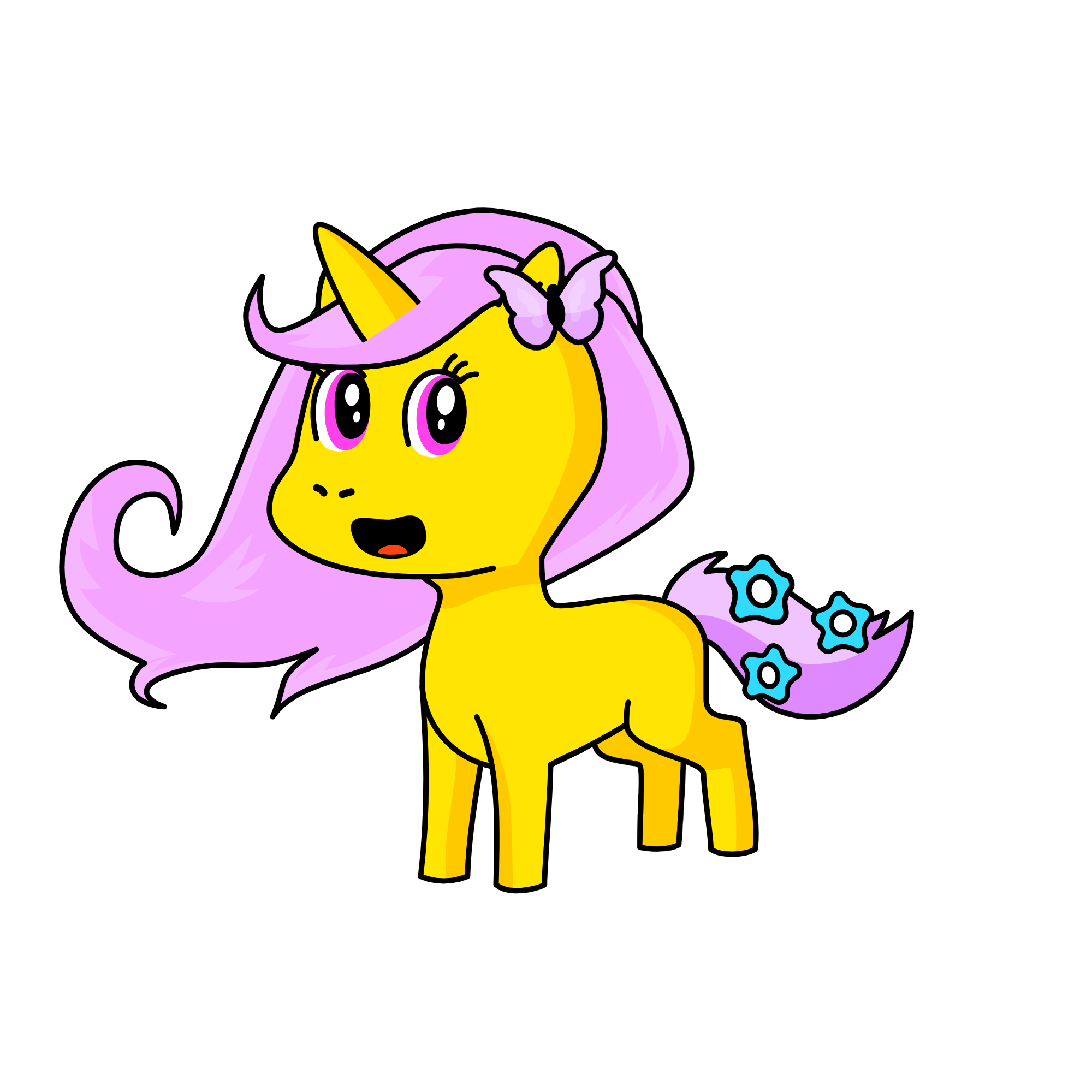 fluthershy, the unicorn