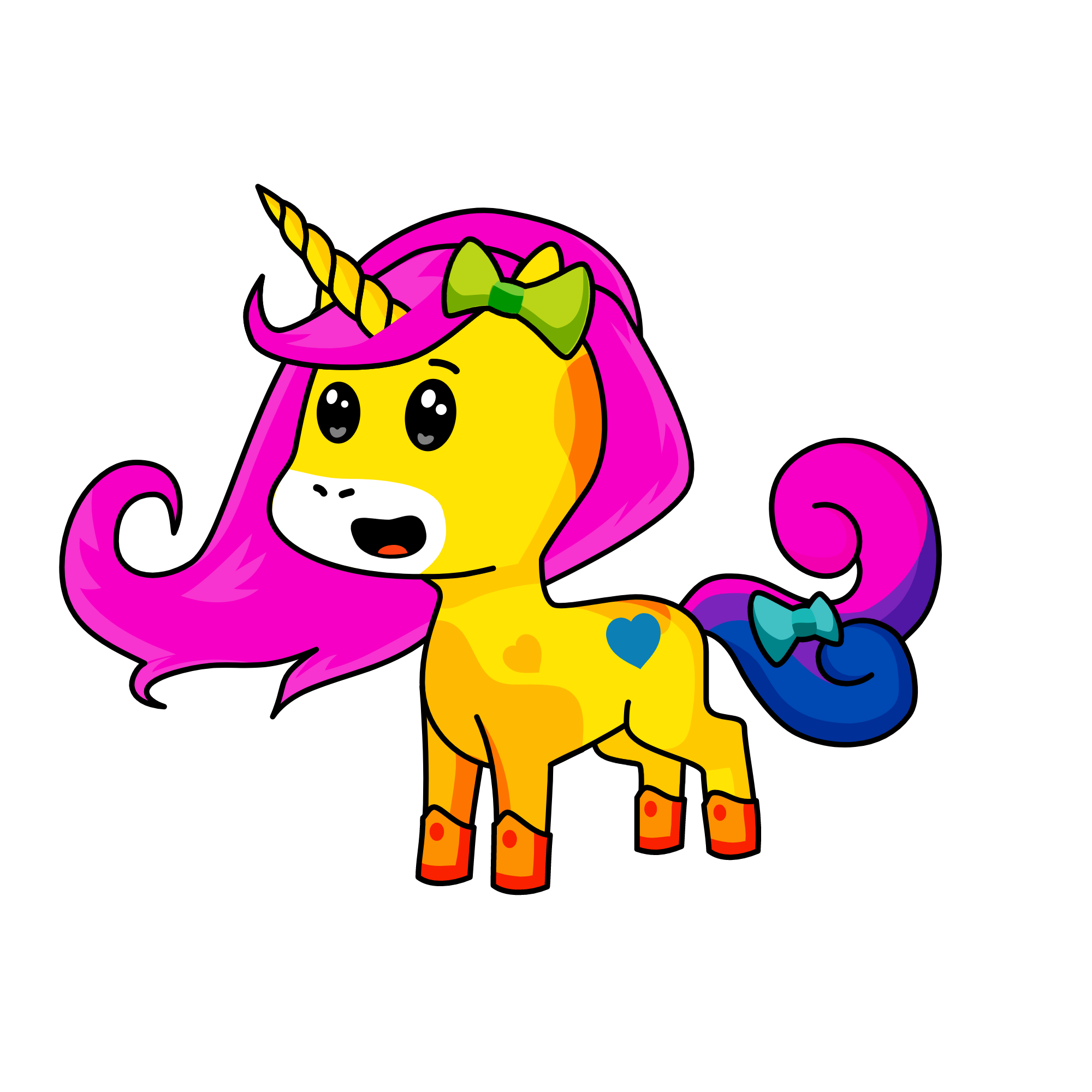 Confetti (January), the unicorn