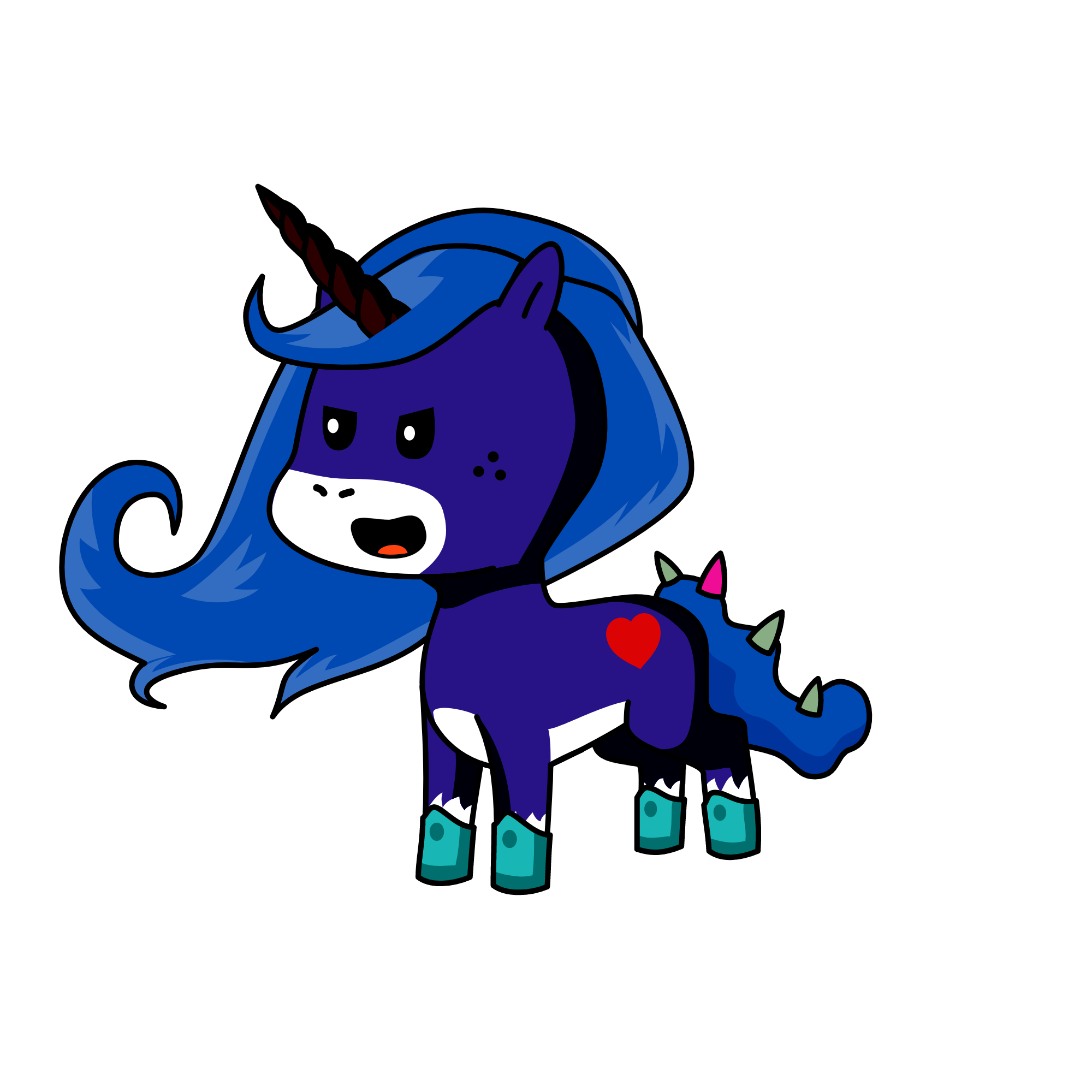 the queen of nightmares, the unicorn