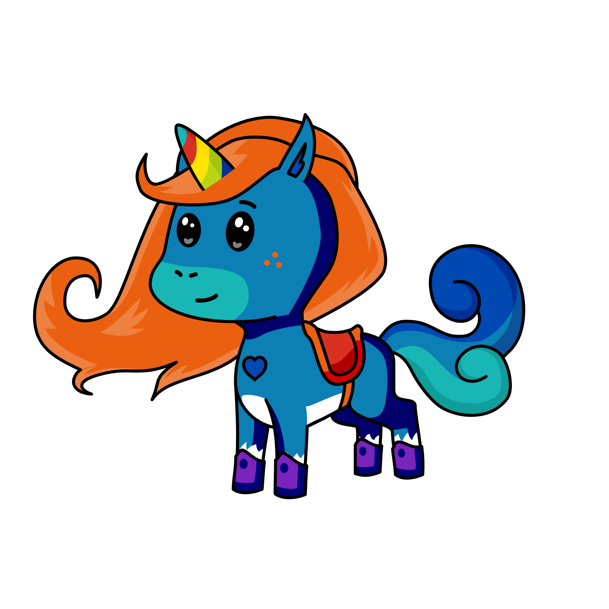 Night girl, the unicorn
