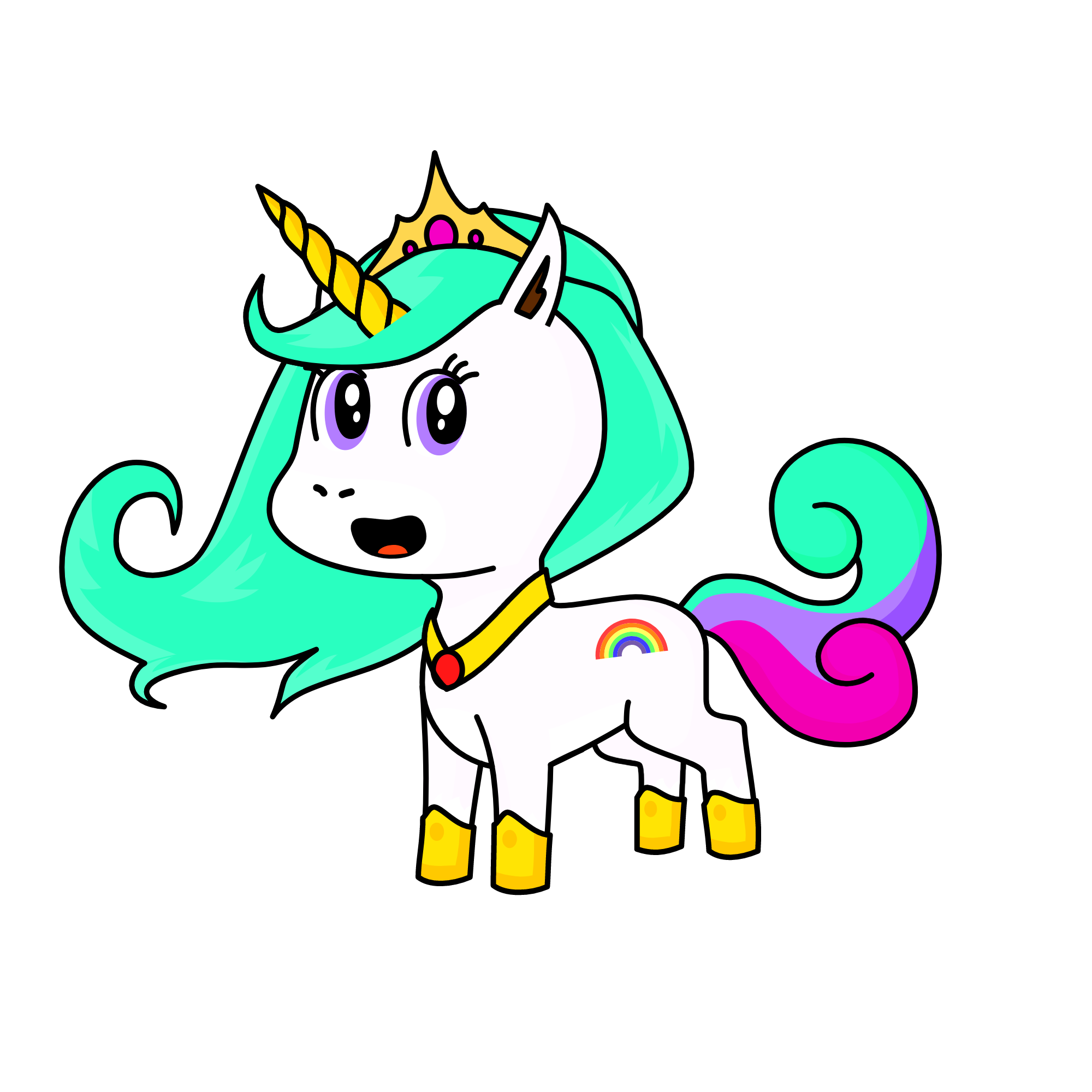 Princess Celestia , the unicorn