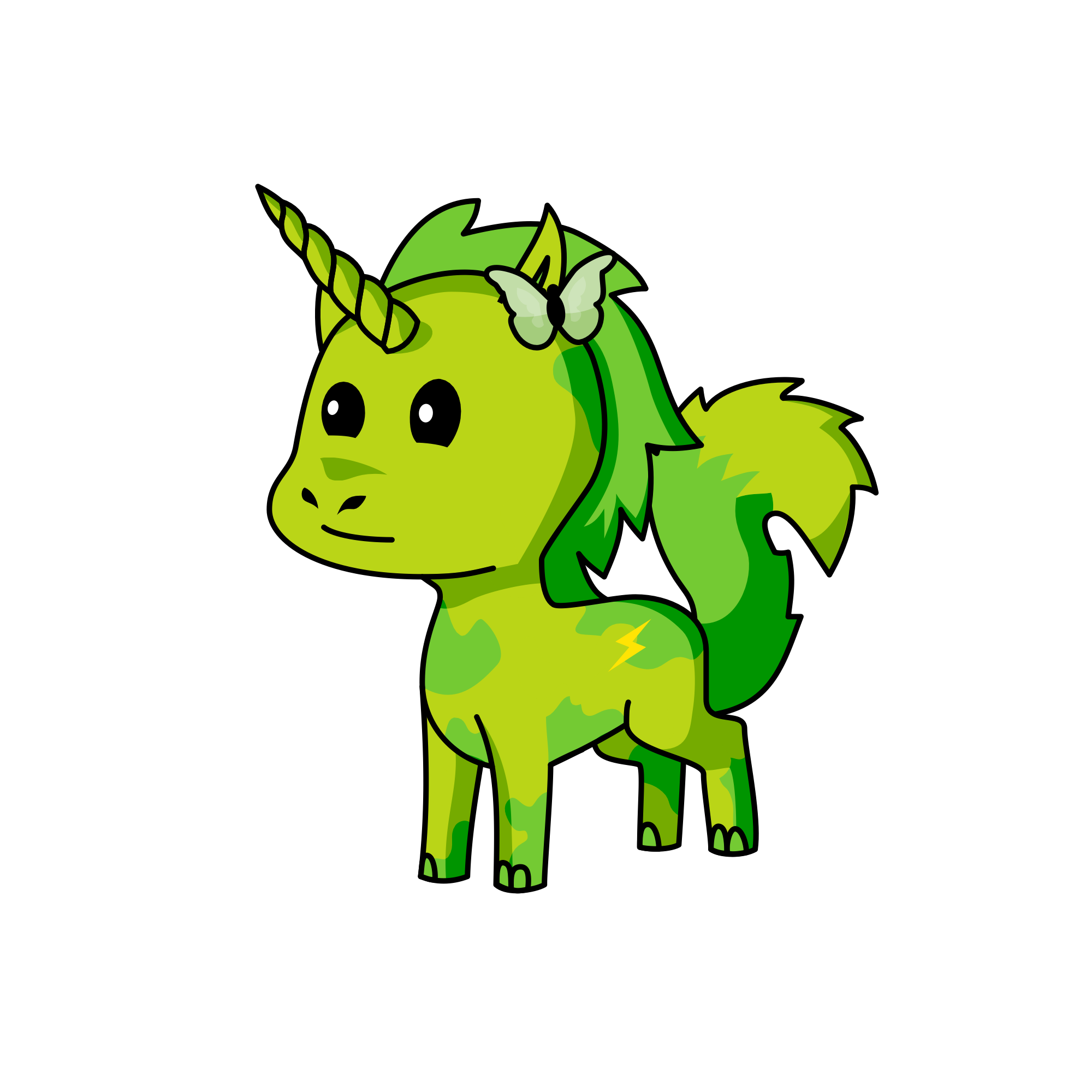 As cool as a tree, the unicorn