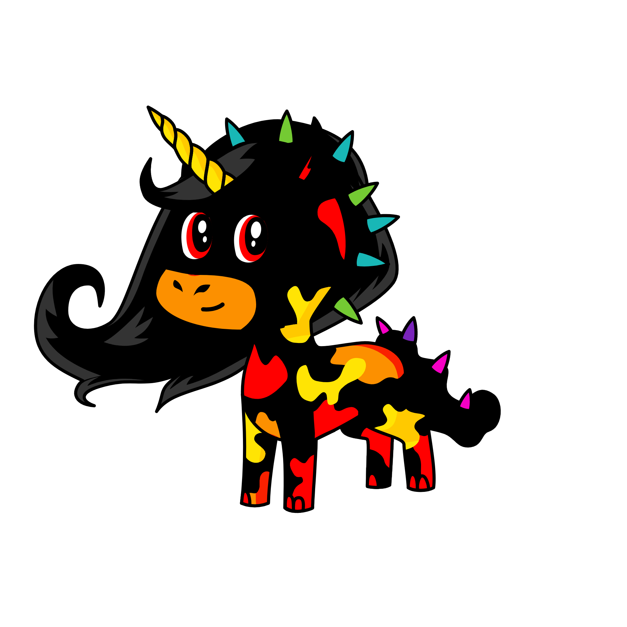 Splatter, the unicorn