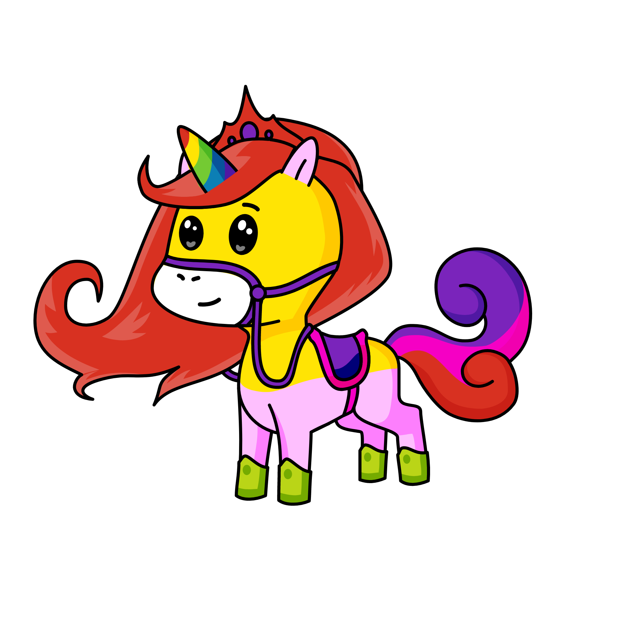 Quen Rainbow, the unicorn