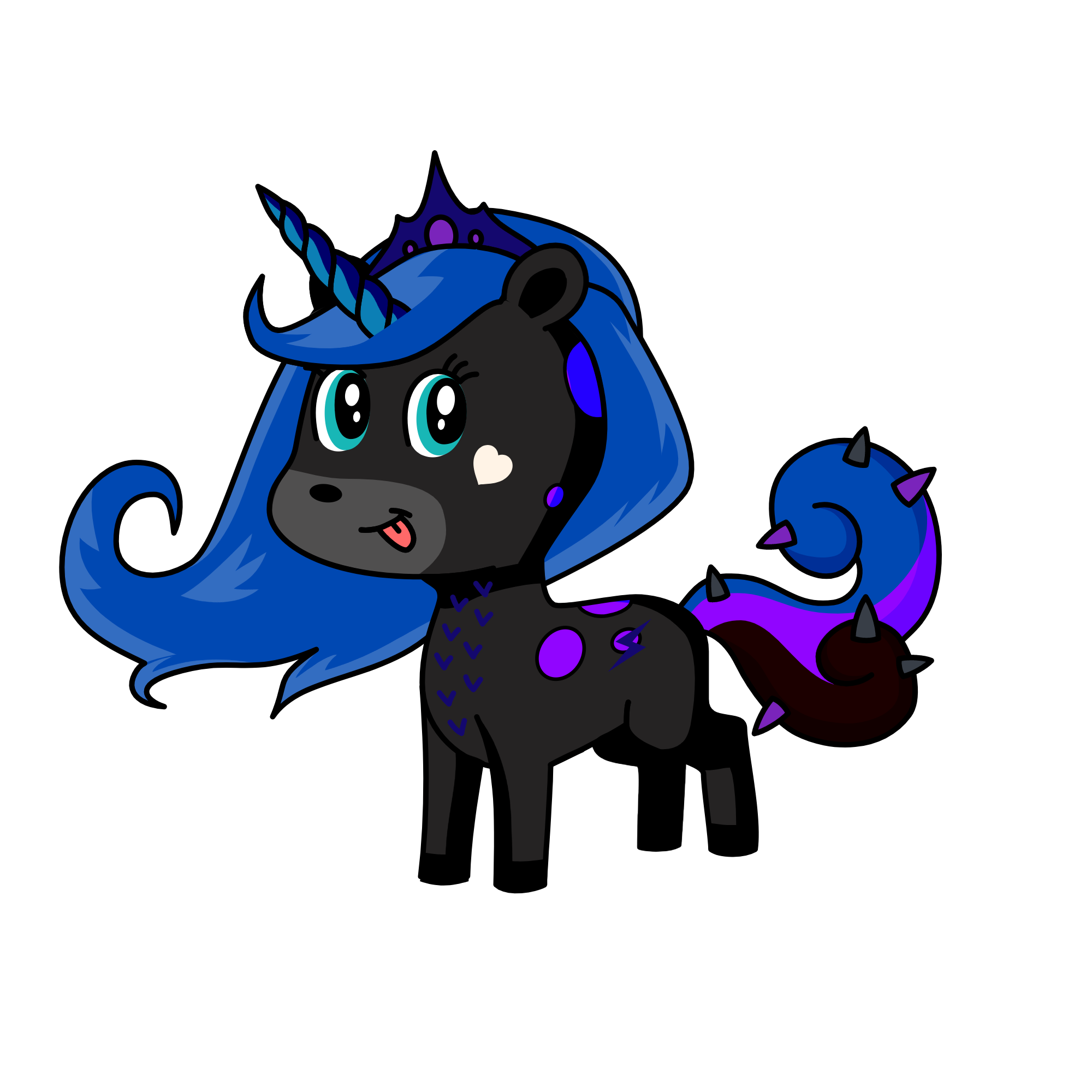 Pluto, the unicorn
