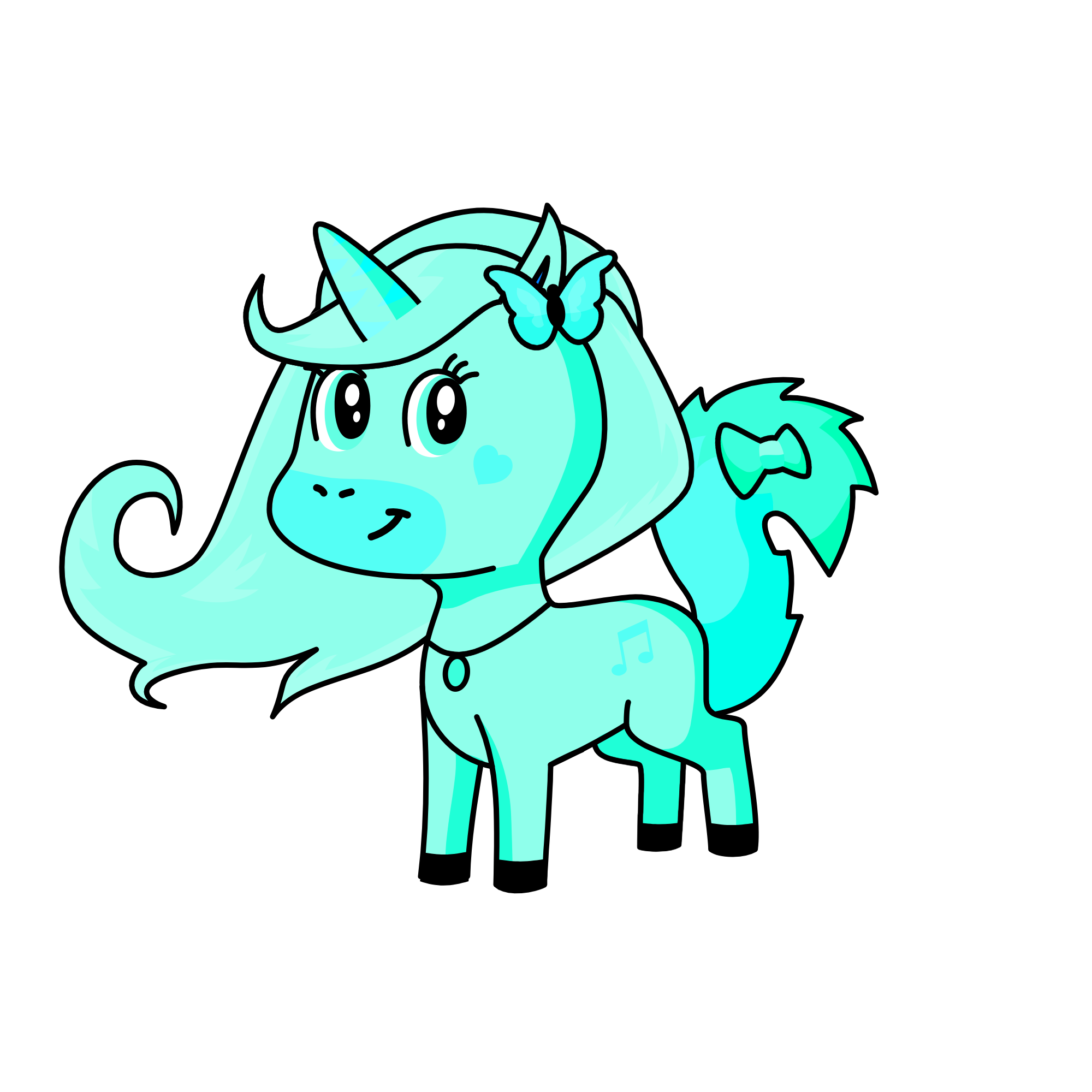 cat, the unicorn
