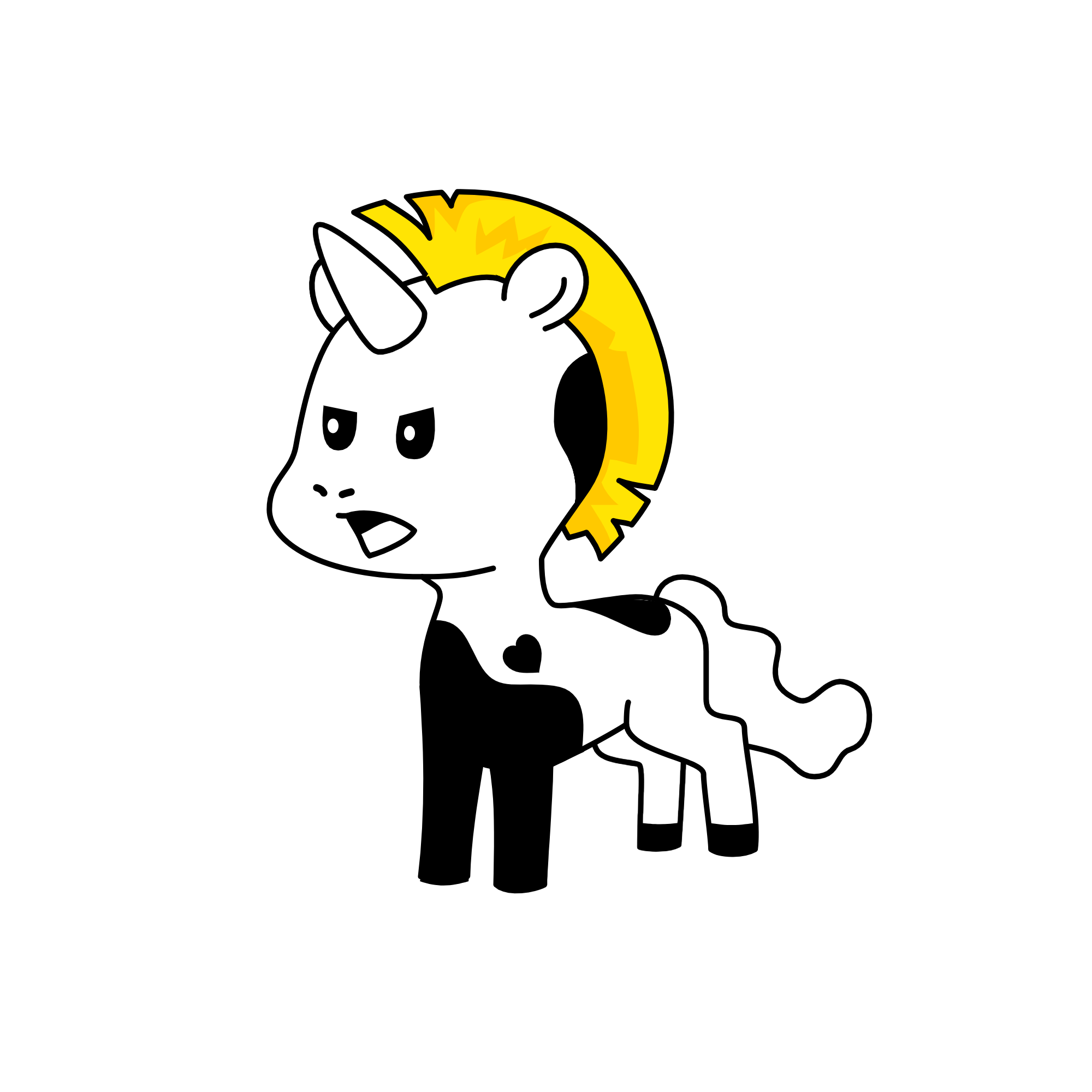😶, the unicorn