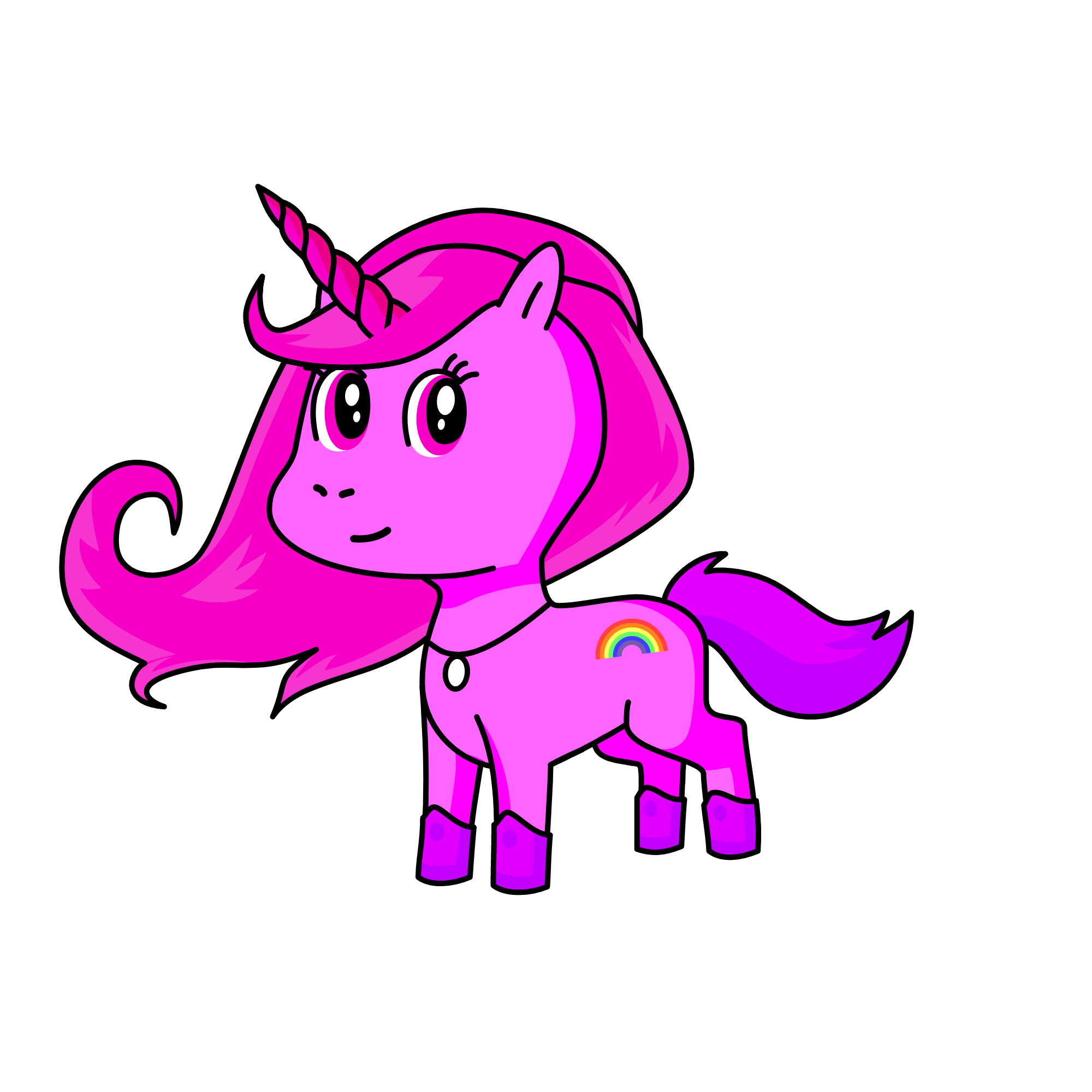 dark pinky, the unicorn