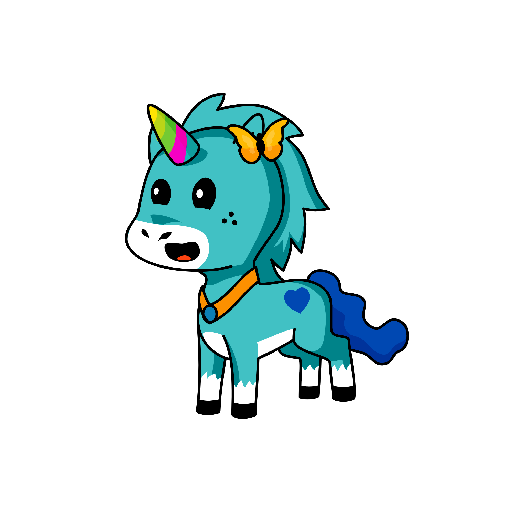 Flowter, the unicorn
