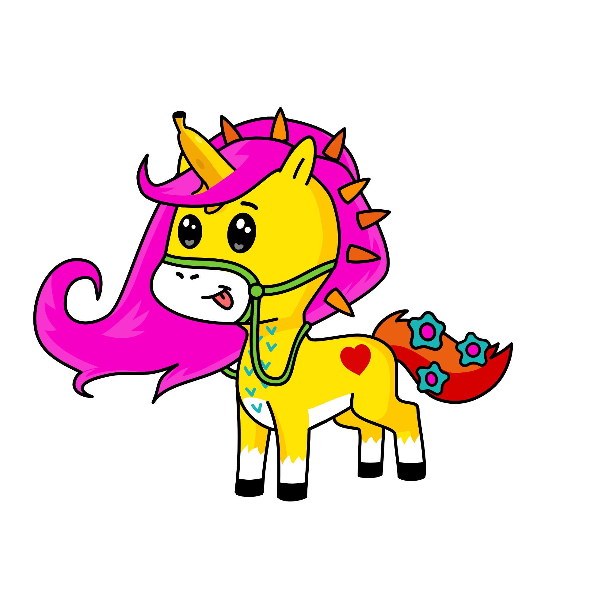 Super girl , the unicorn