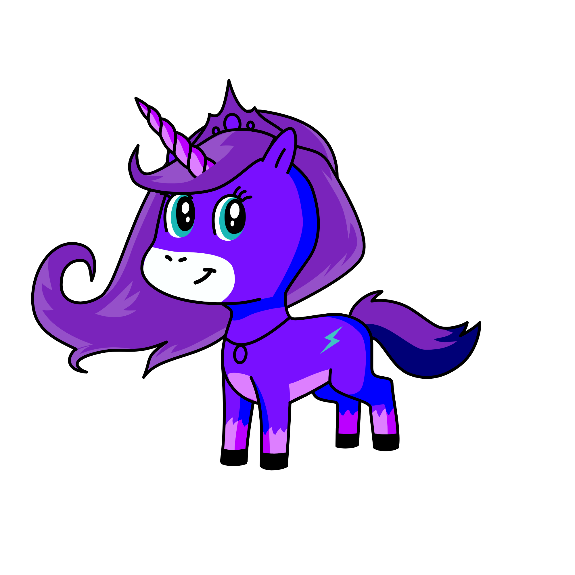 moonlight, the unicorn