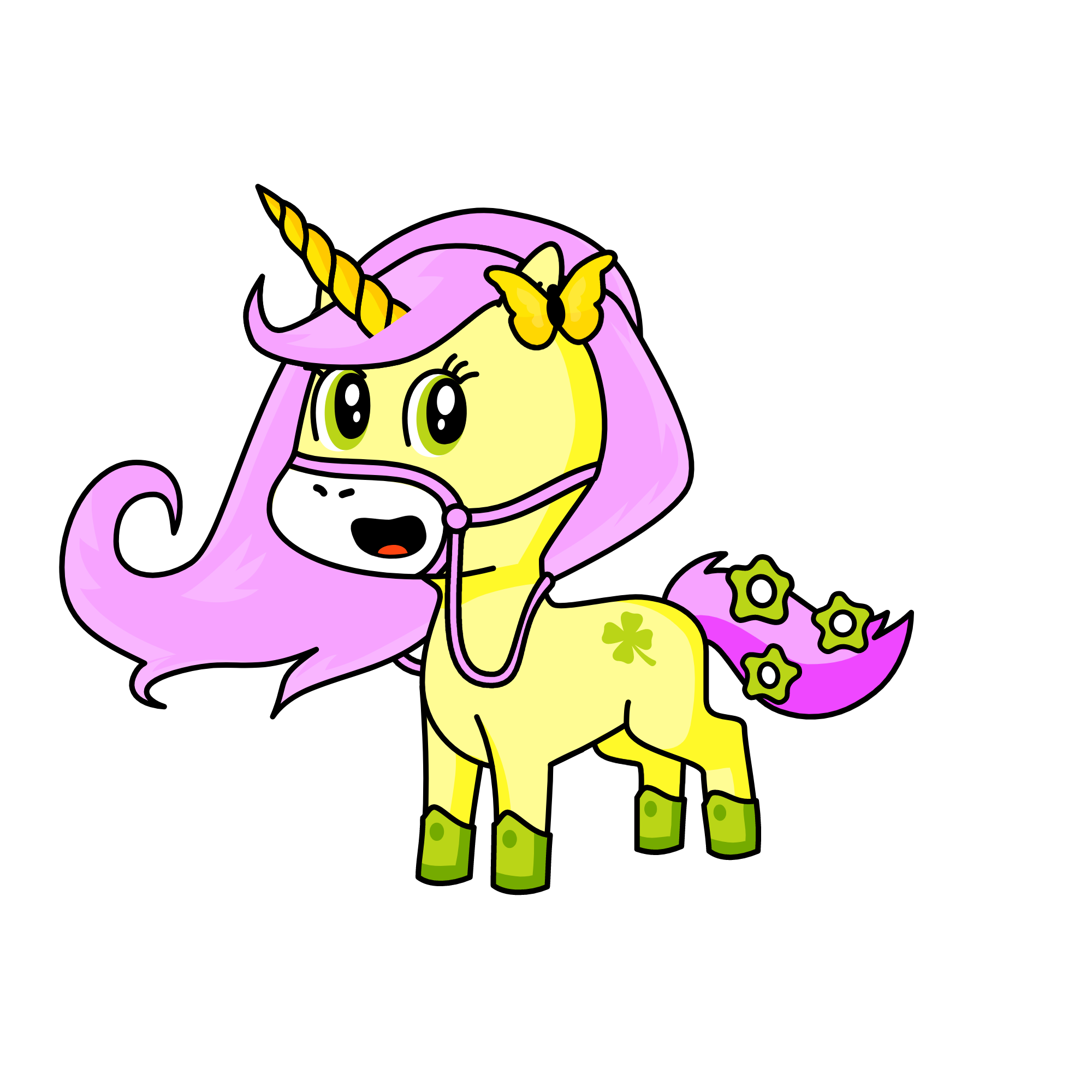 Fluttershy, the unicorn
