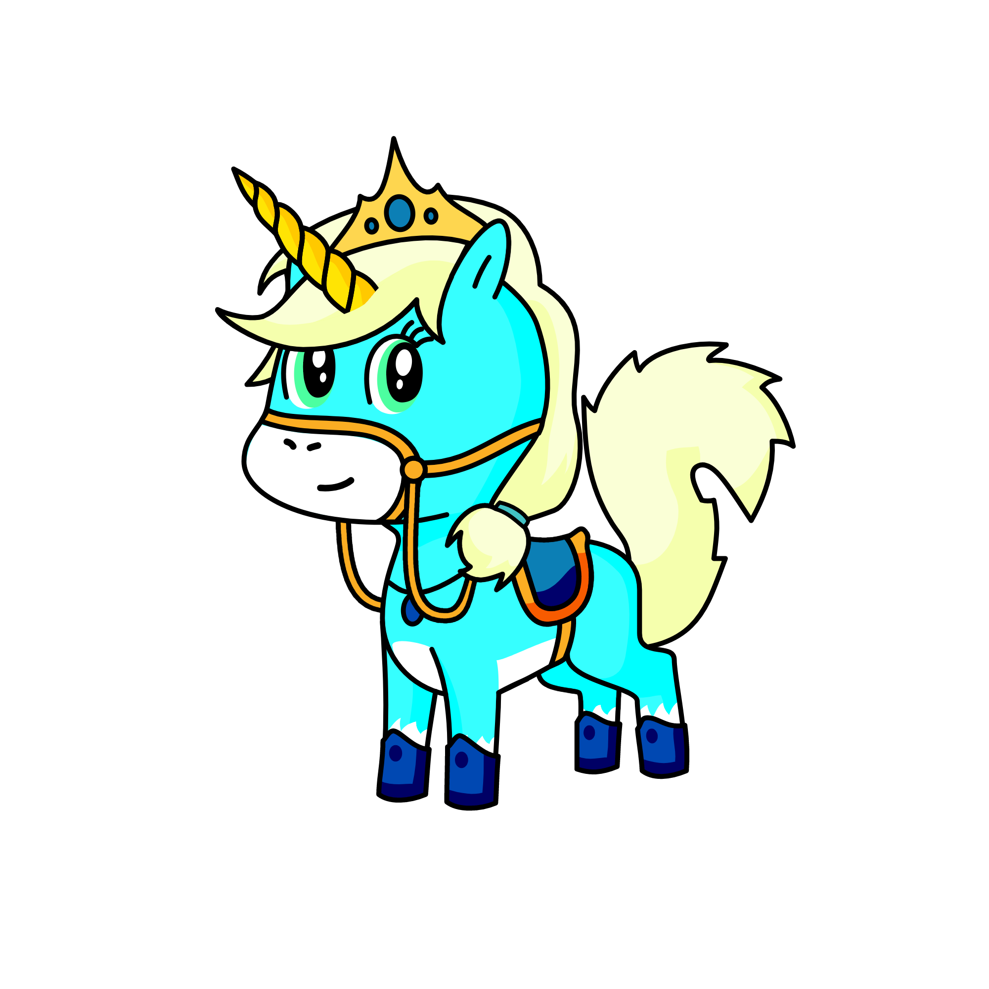 Elsa From Frozen, the unicorn