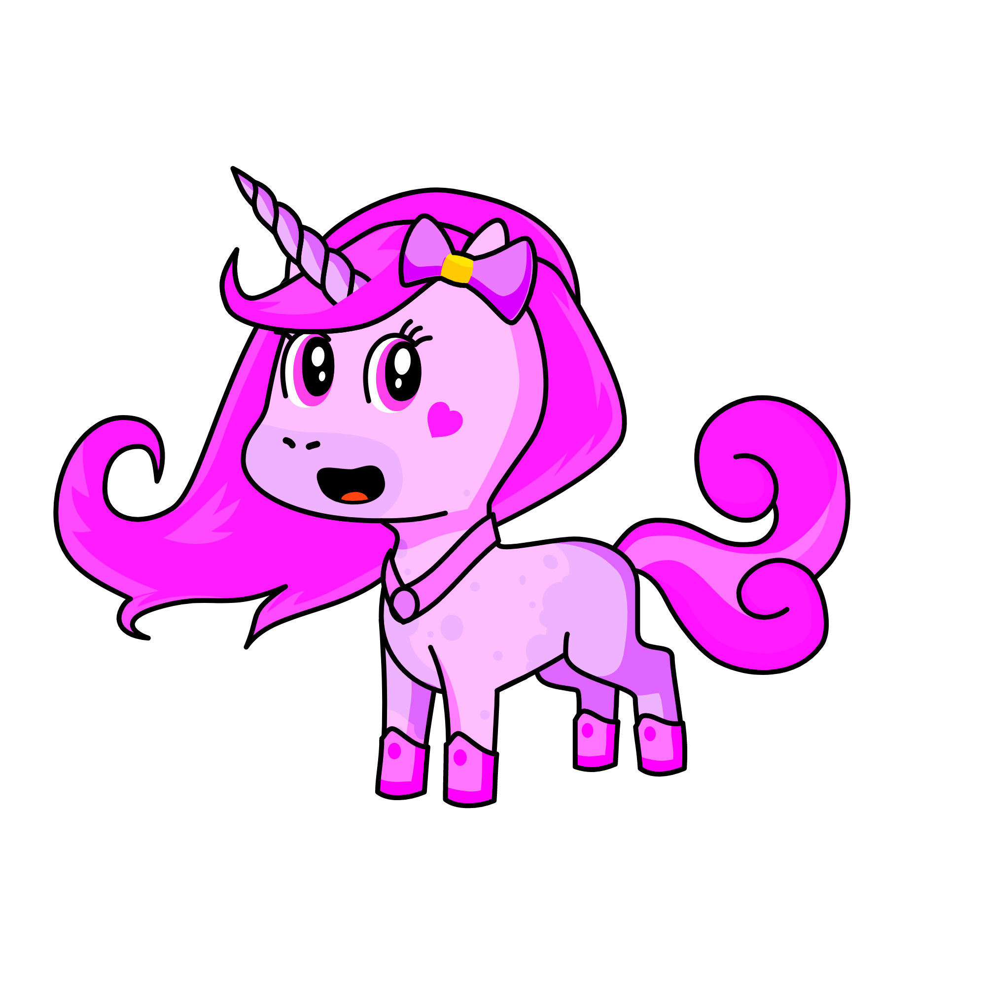Pinky, the unicorn