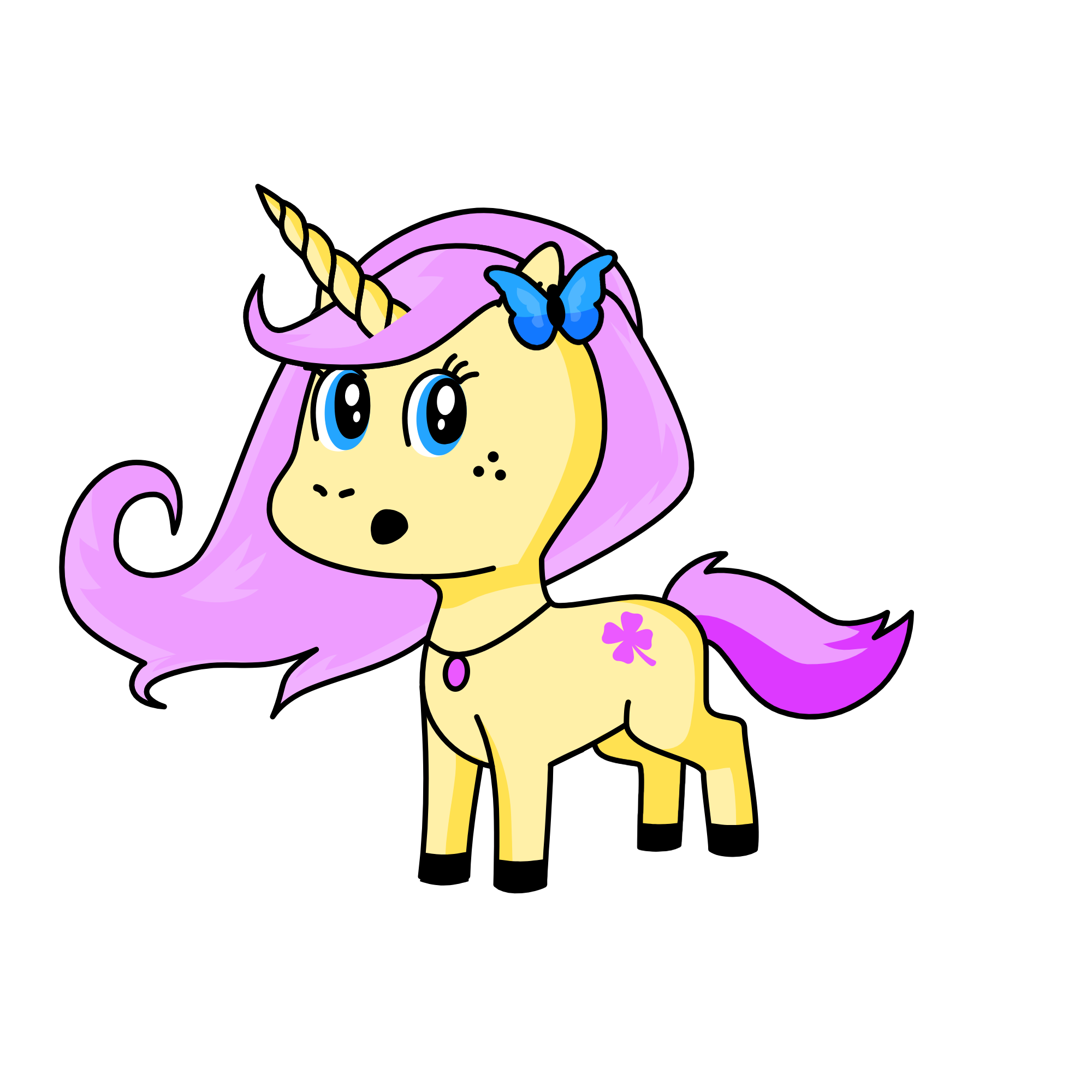 Fluttershy, the unicorn