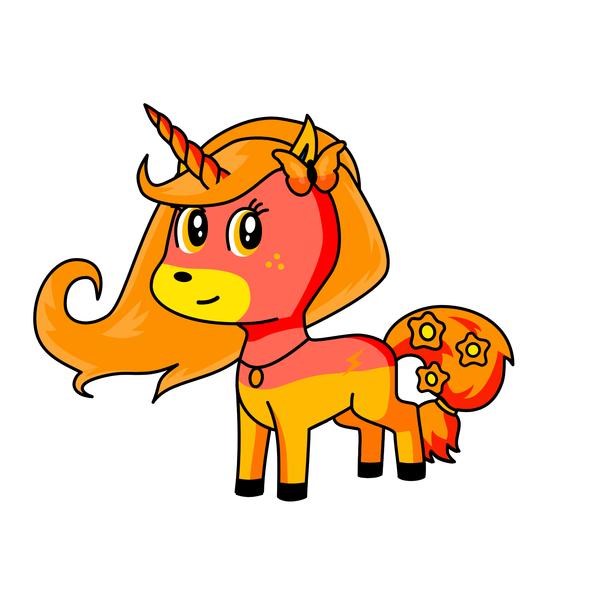 Fire, the unicorn
