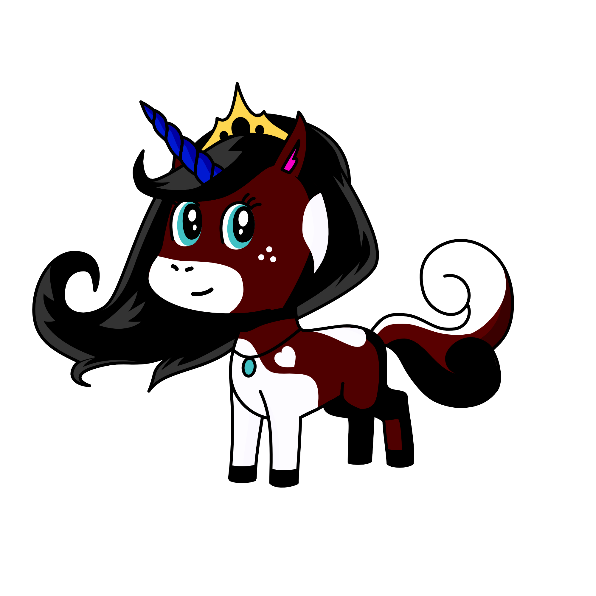 Queen Night, the unicorn