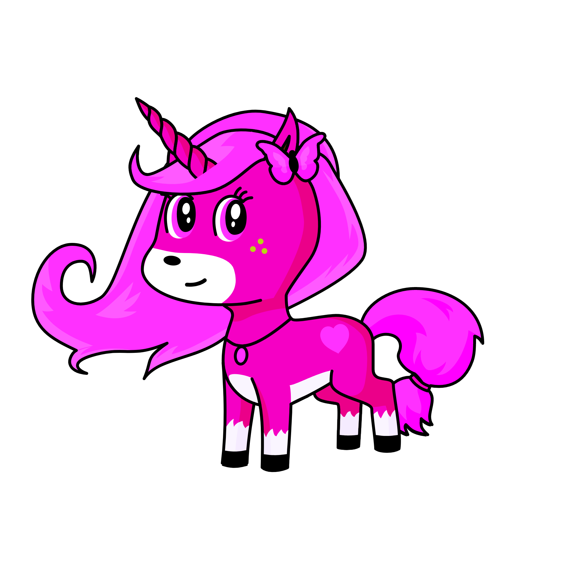 Pinky, the unicorn