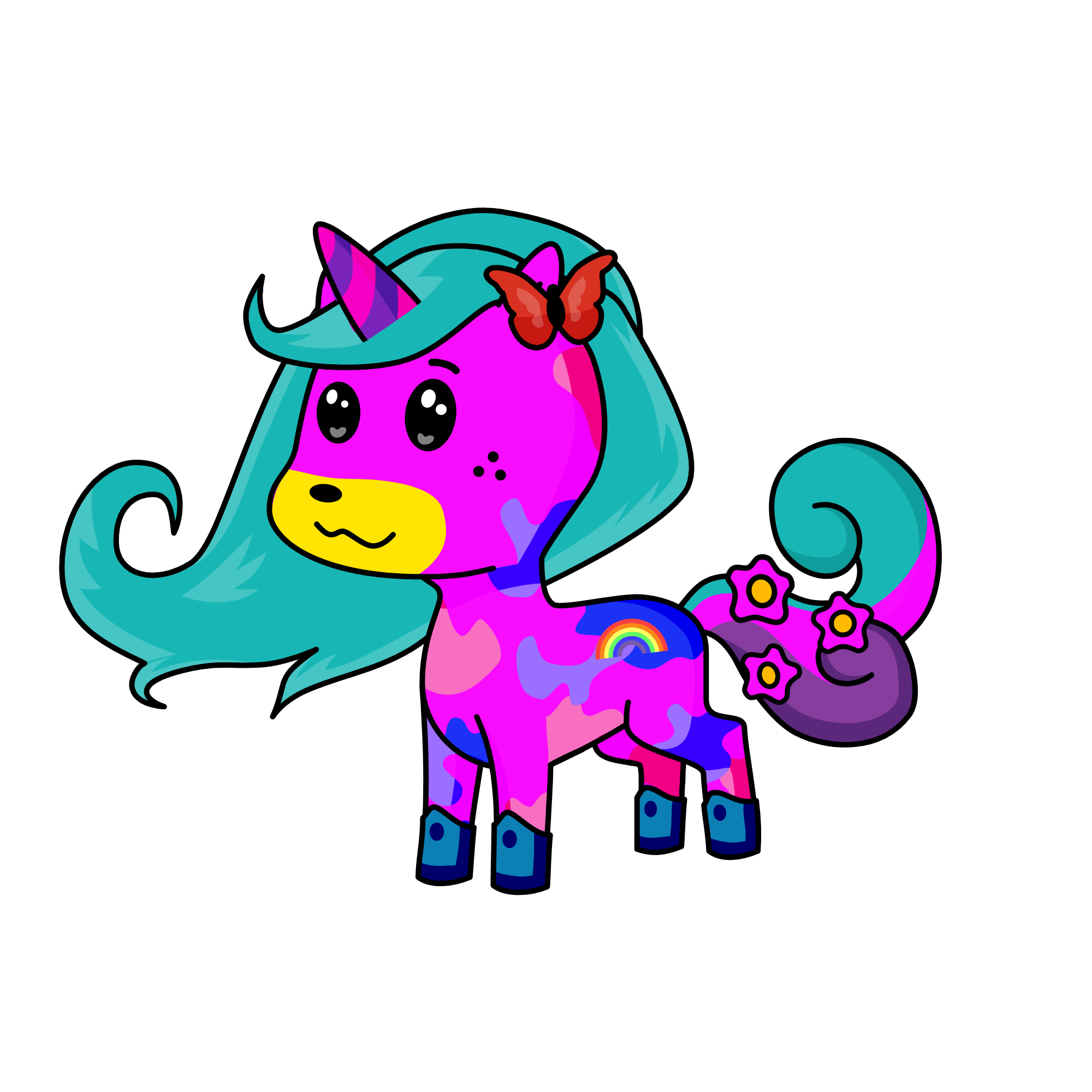 snowy, the unicorn