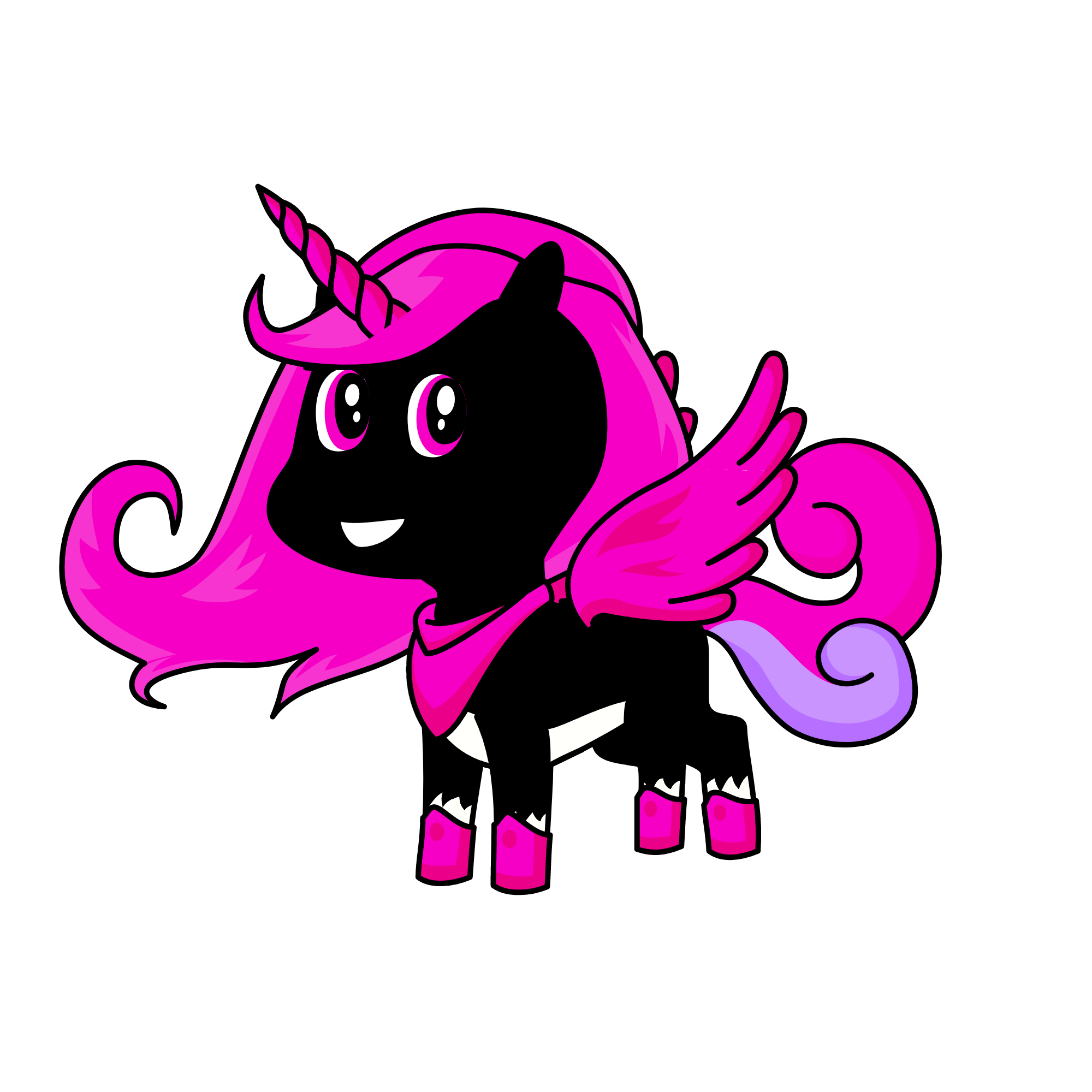 Pink, the unicorn
