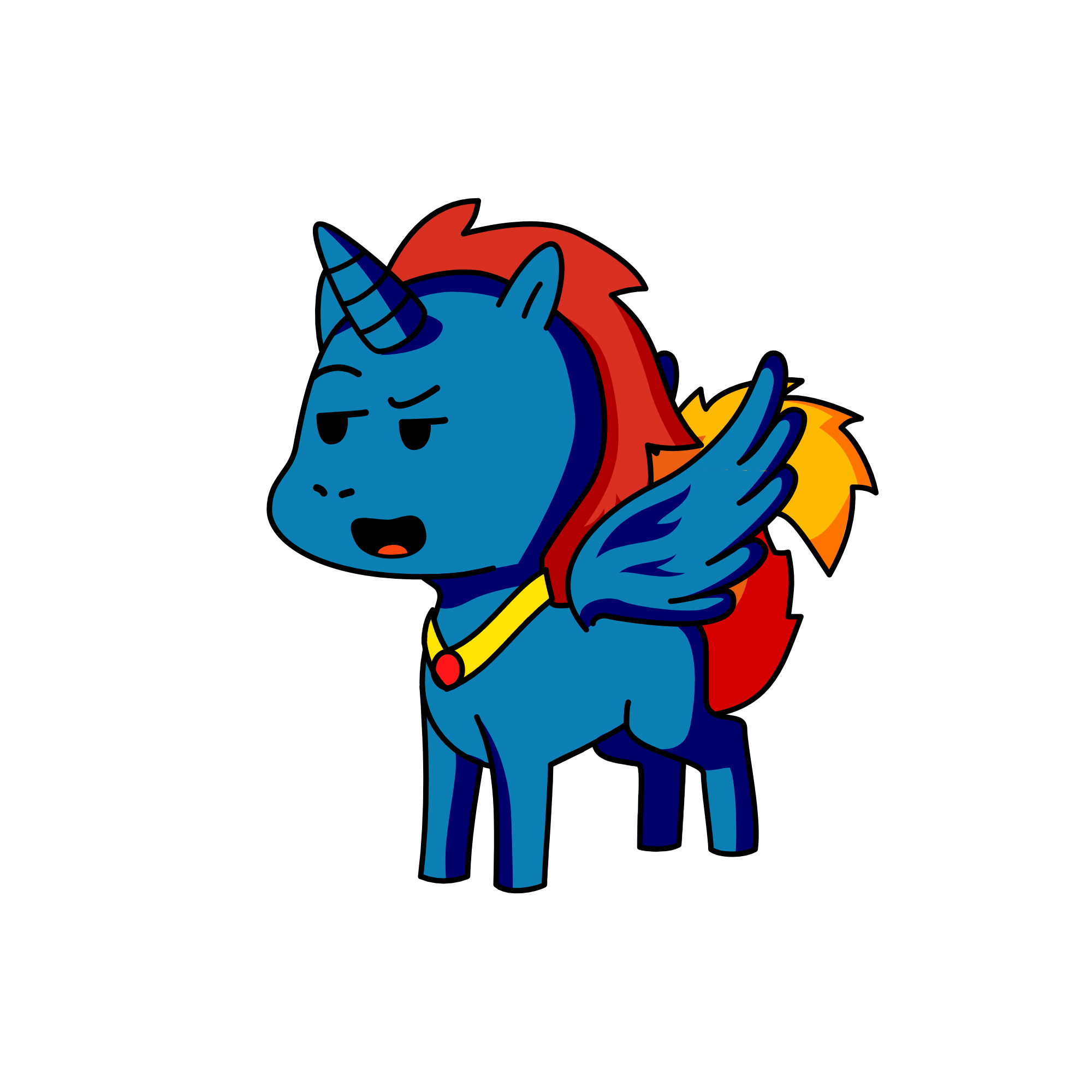Rainbow Dash, the unicorn