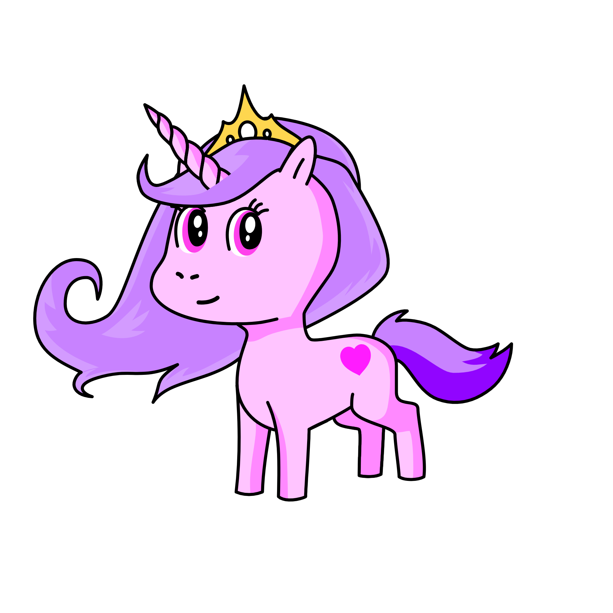 Glitter, the unicorn