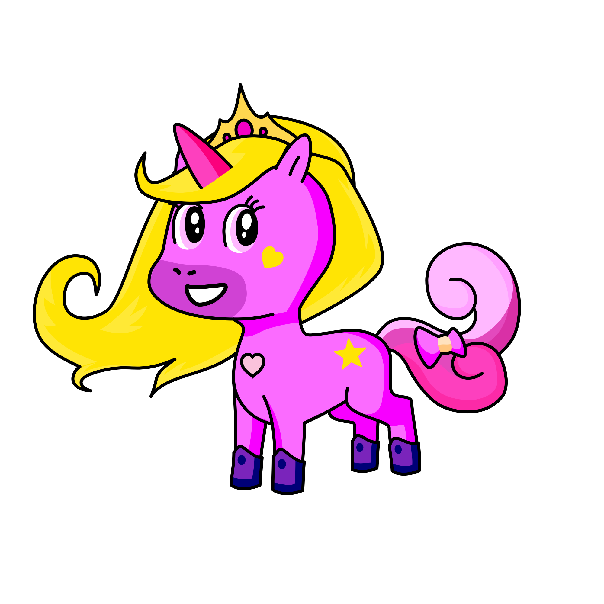 Princess moon Love💕💛, the unicorn