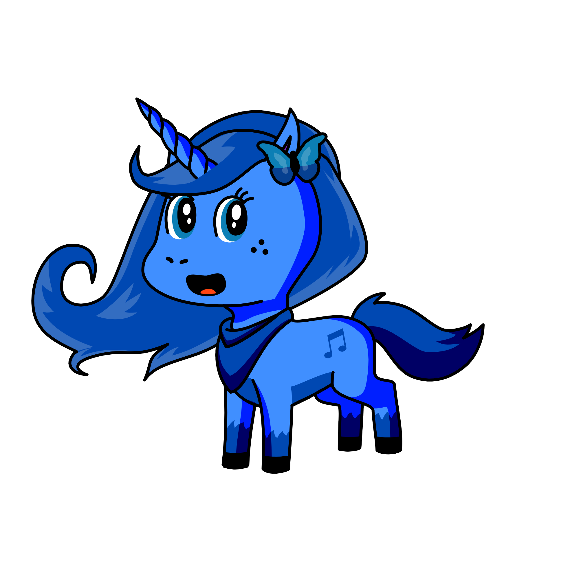 Winter, the unicorn