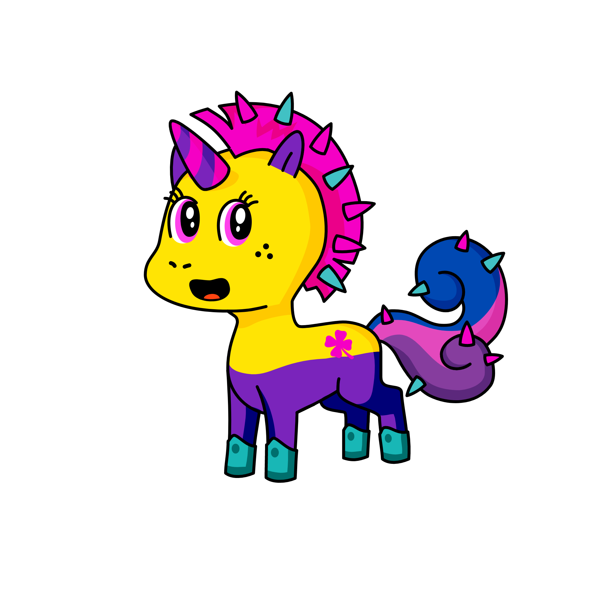 Bandit Luckythorn, the unicorn