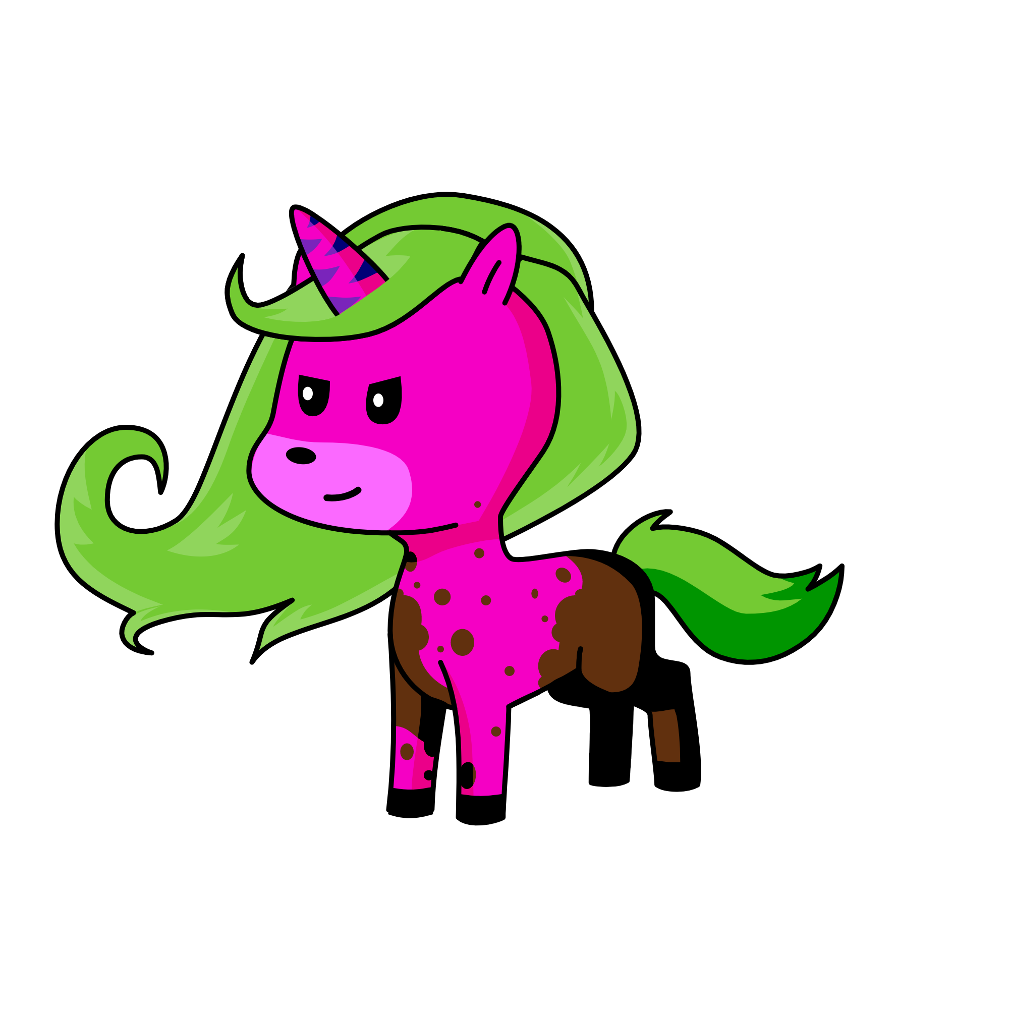 Racer, the unicorn