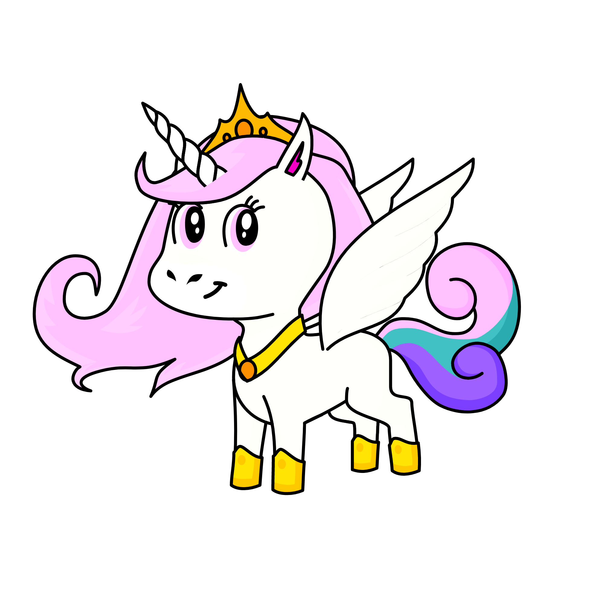 Queen Calestia, the unicorn