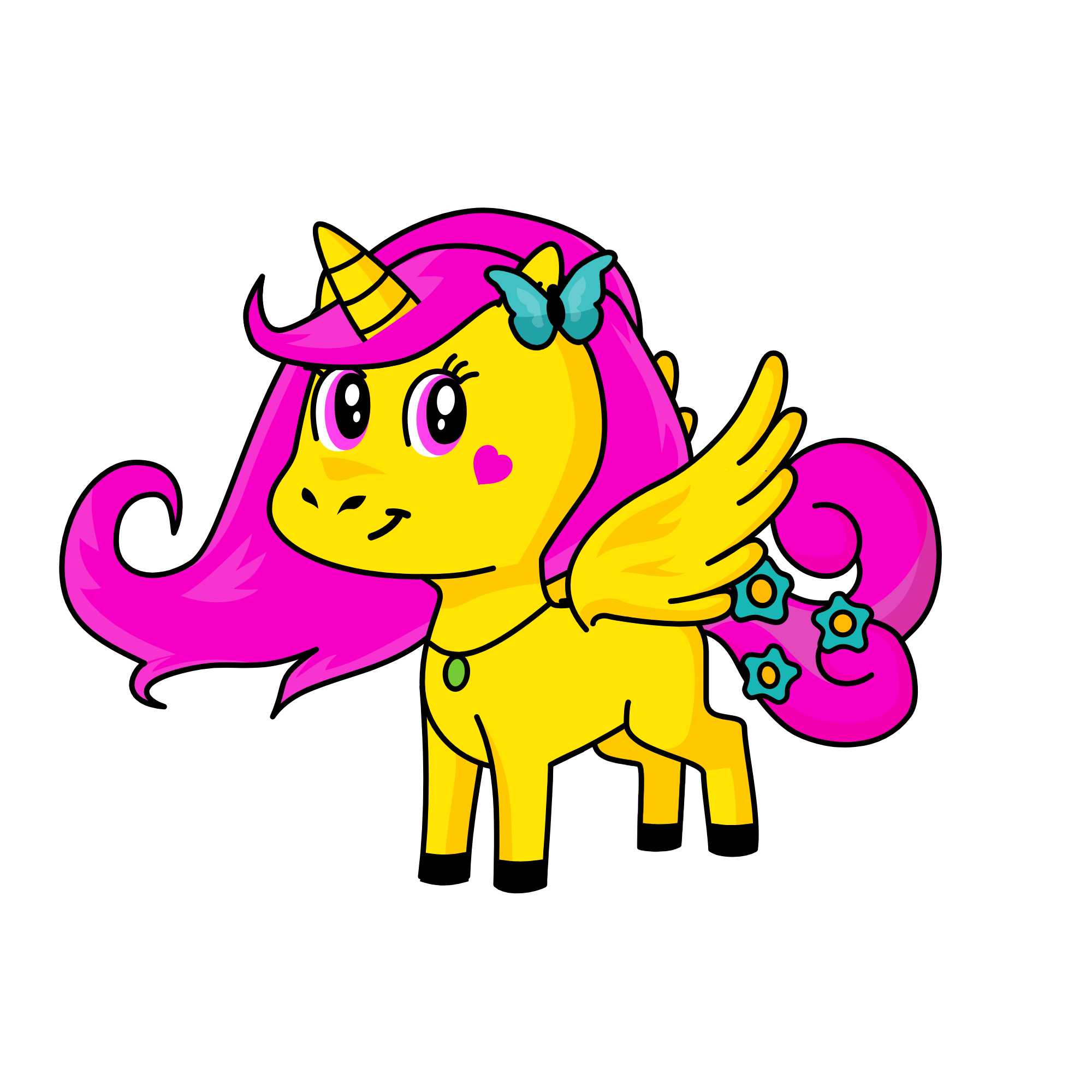 Fluttershy, the unicorn