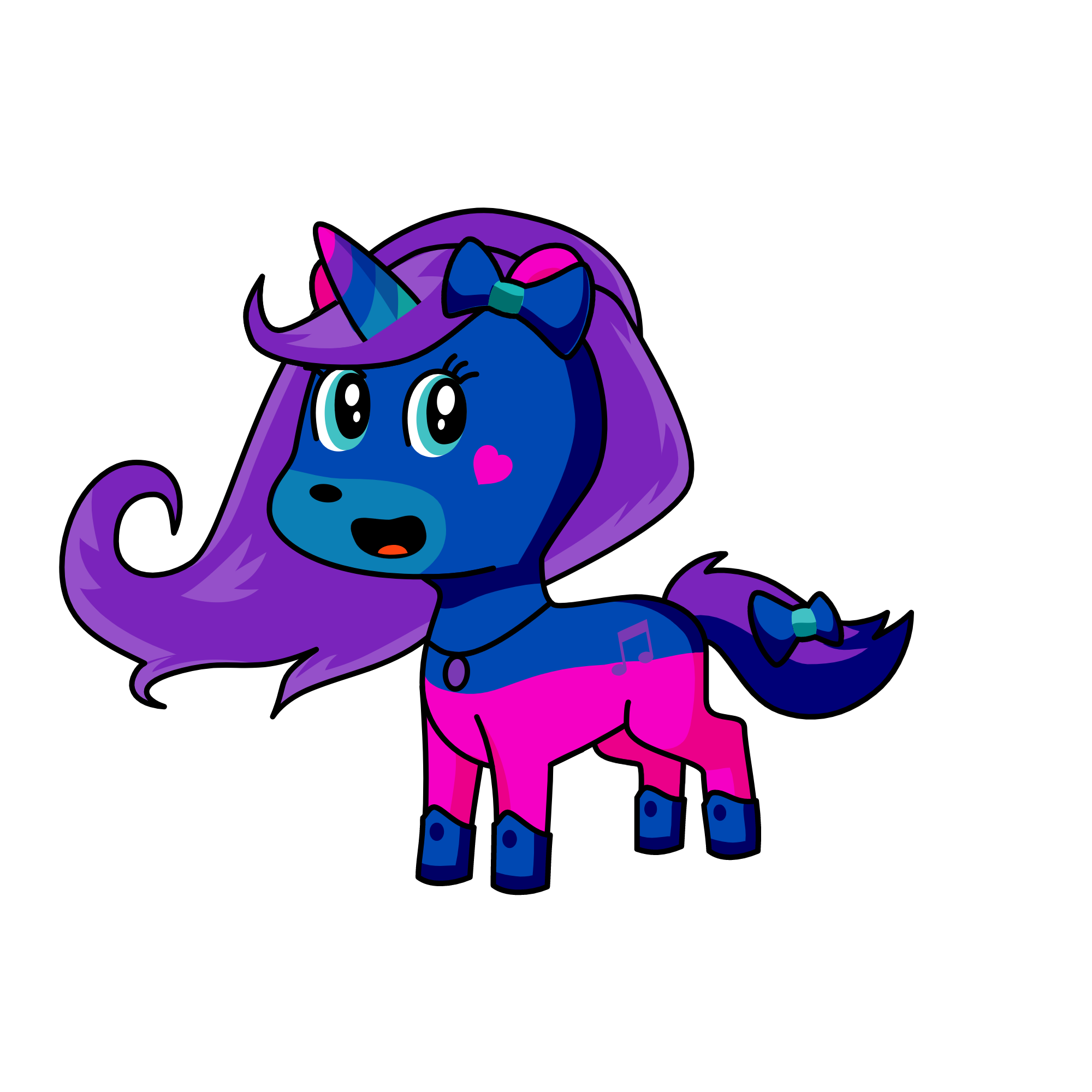 violet, the unicorn