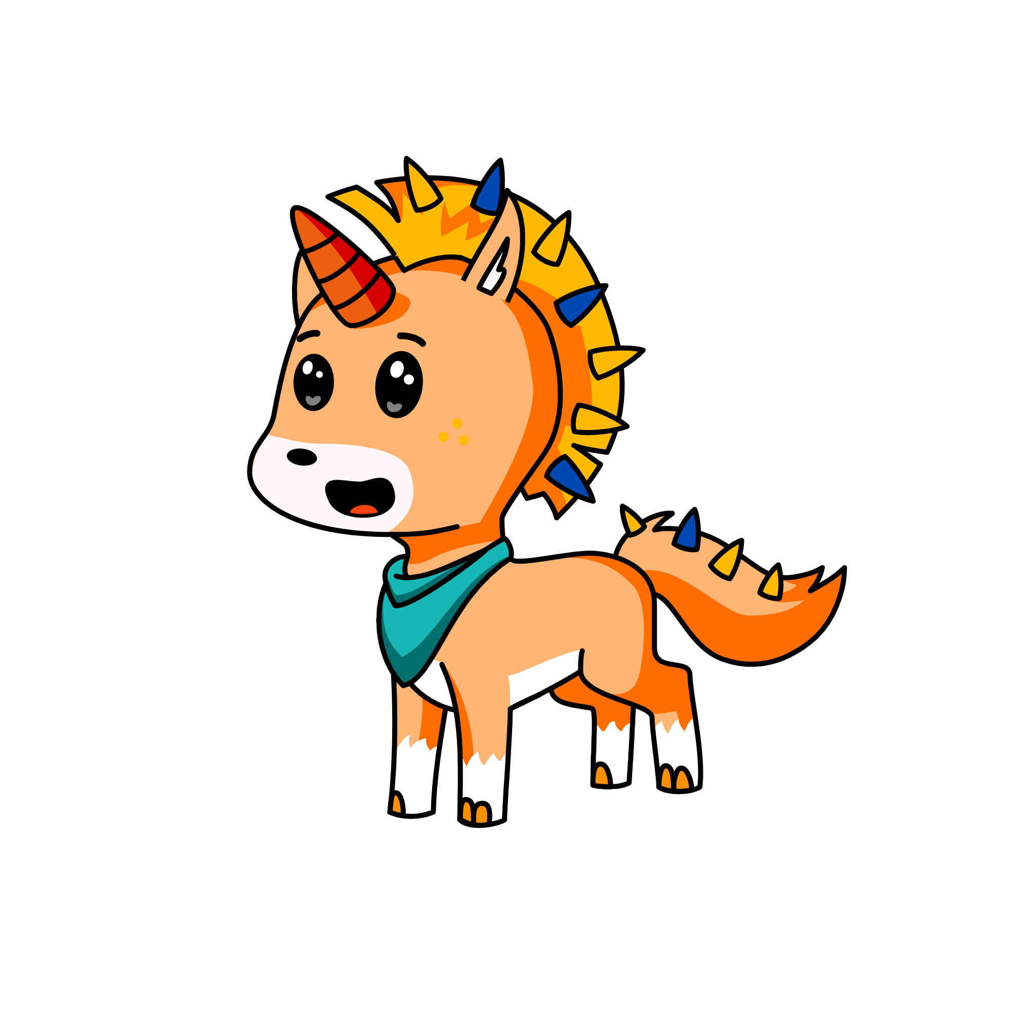fox, the unicorn