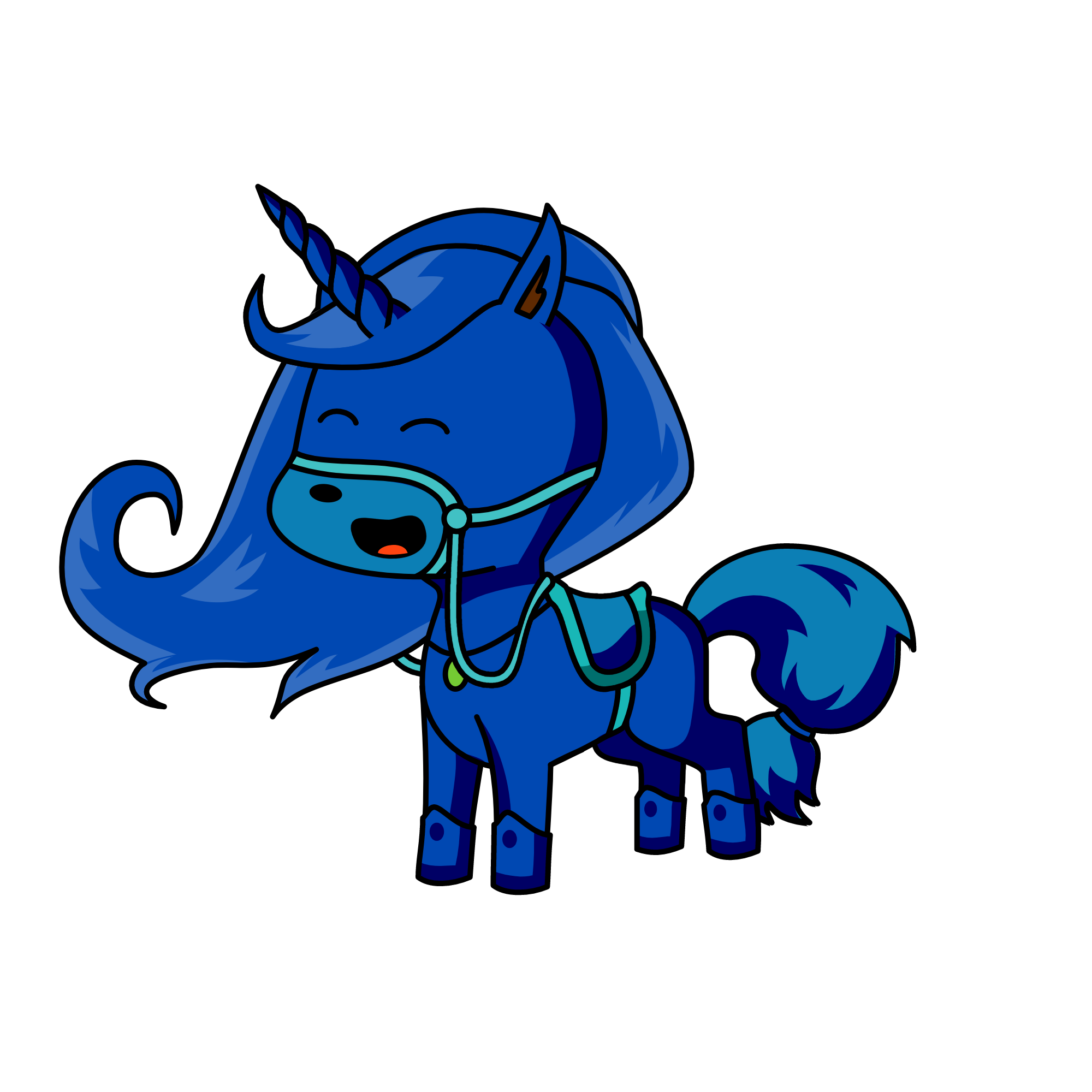 bluacorn, the unicorn