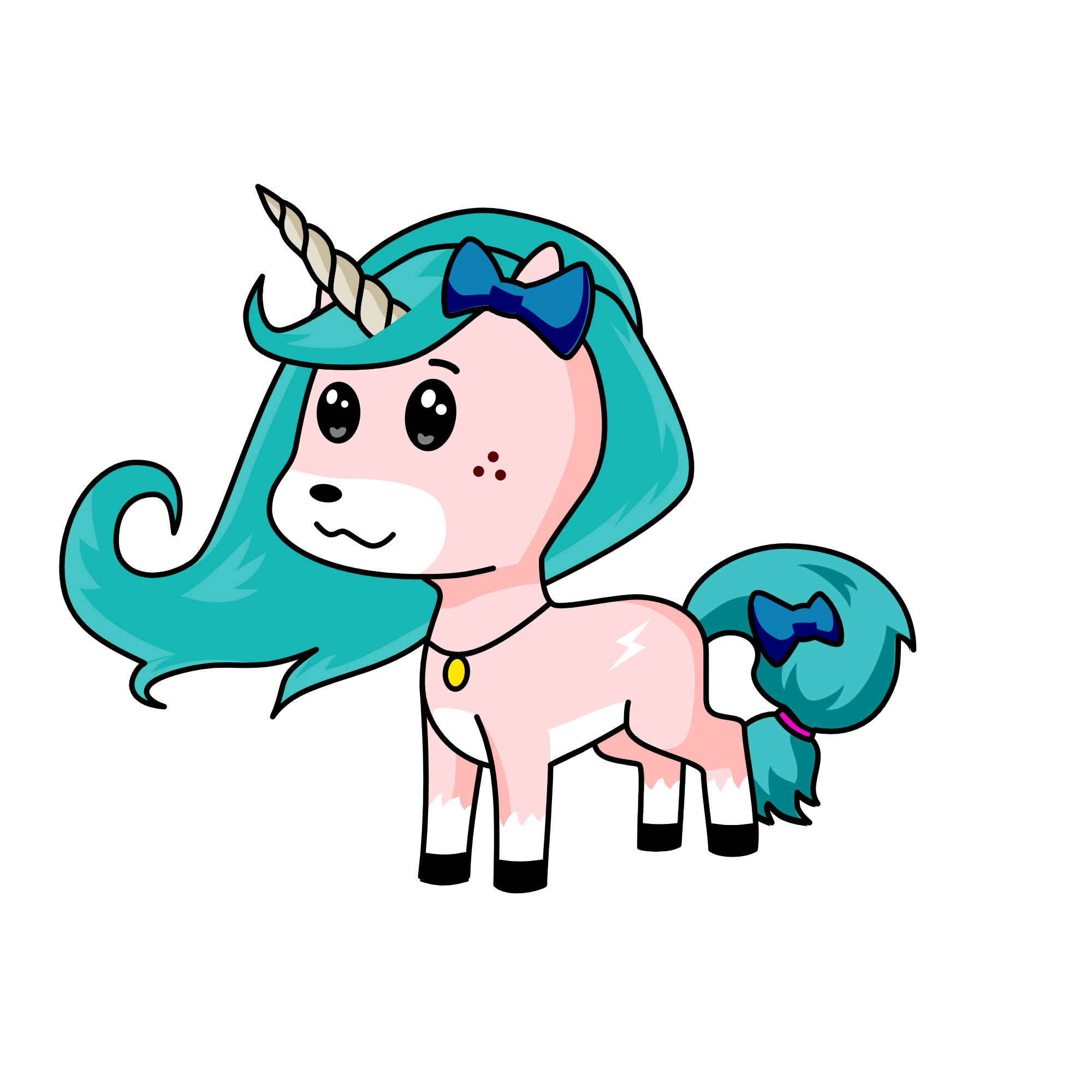 MIKU CULT MASCOT, the unicorn