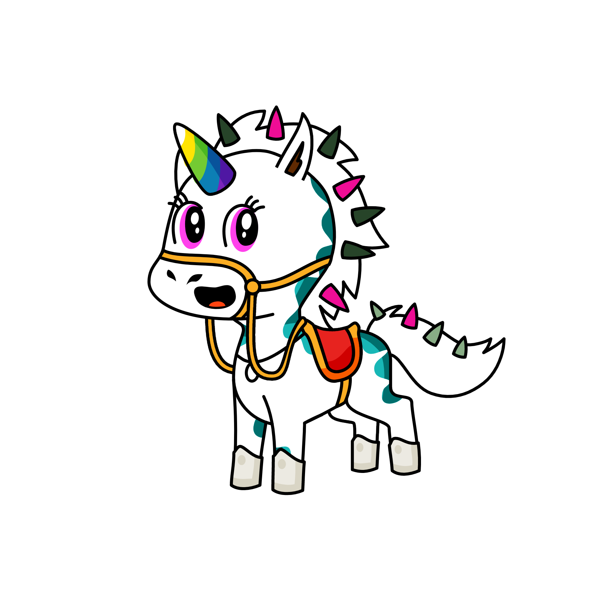 snowy, the unicorn