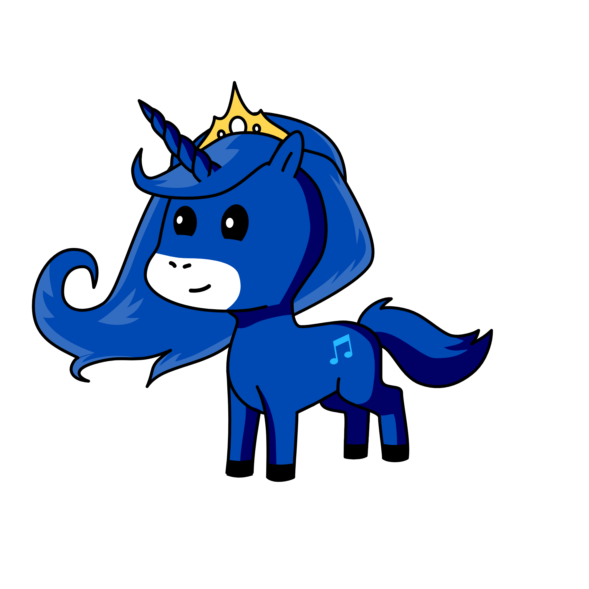 pricess moon, the unicorn
