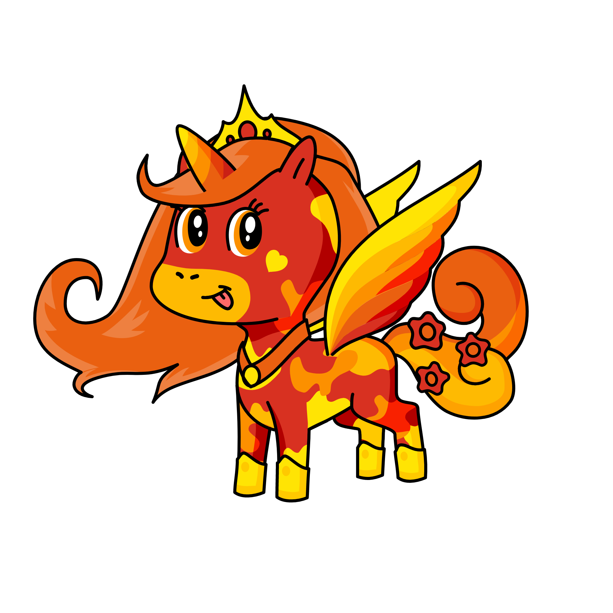 Fire Queen , the unicorn