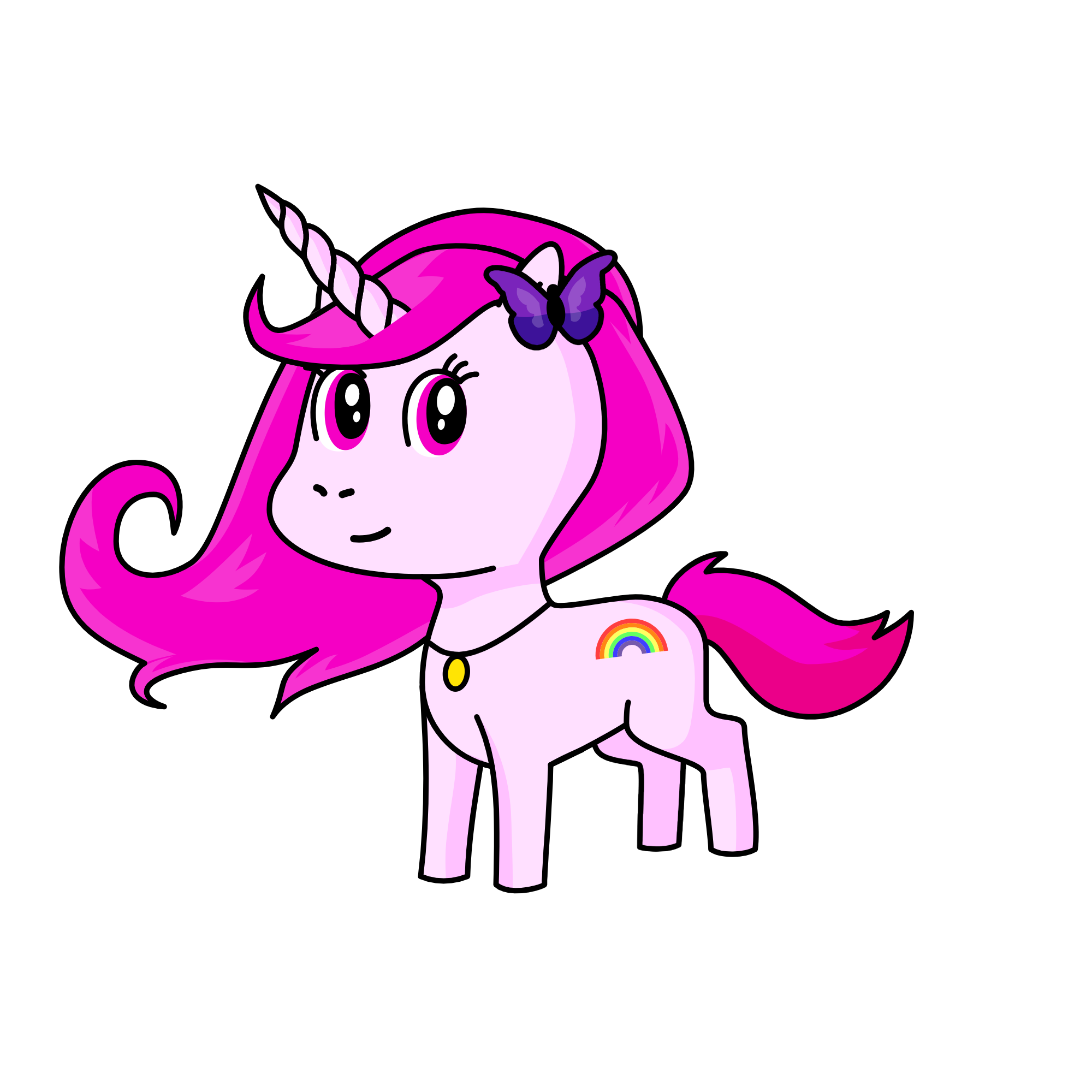 Glitter, the unicorn