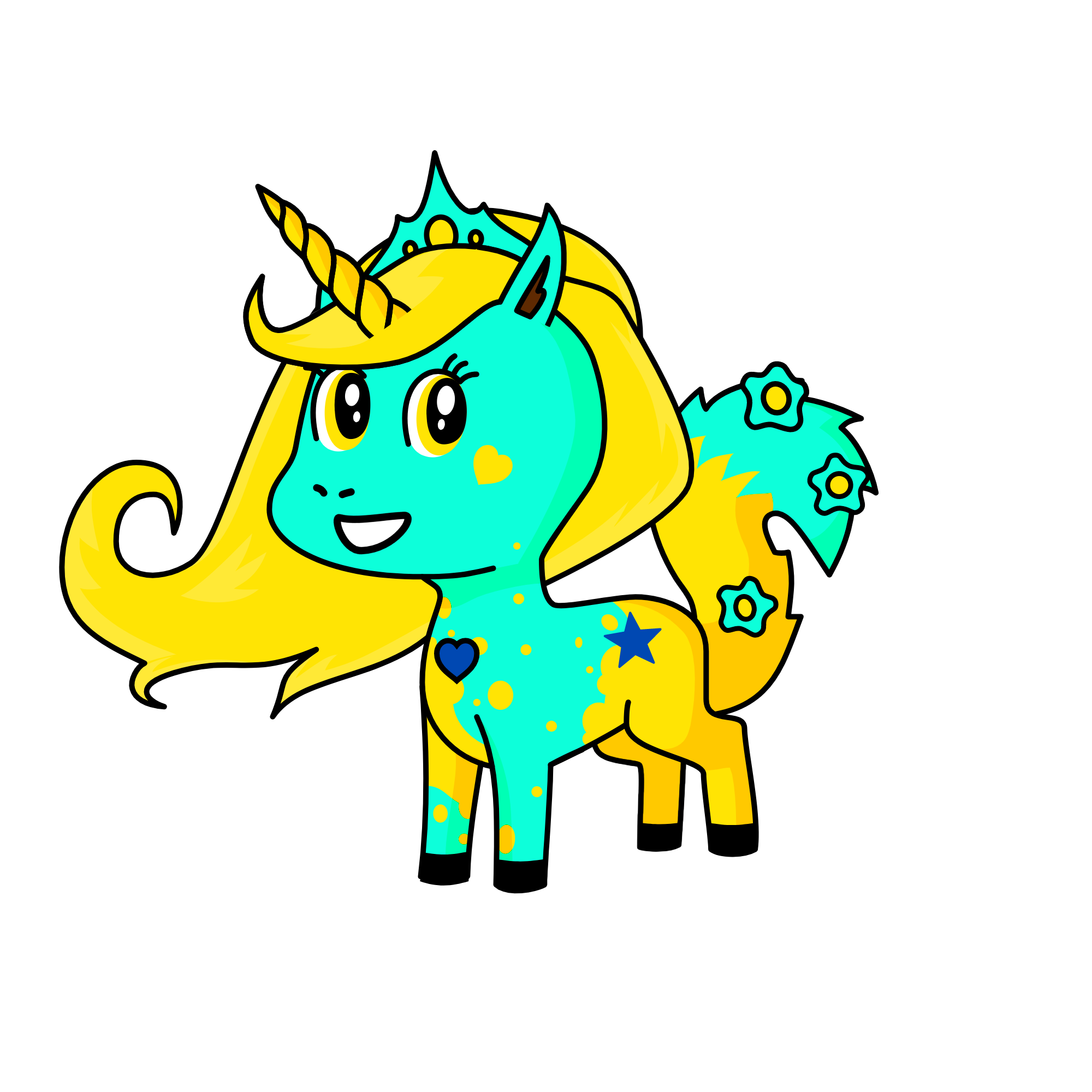 Dixie the Pixie, the unicorn