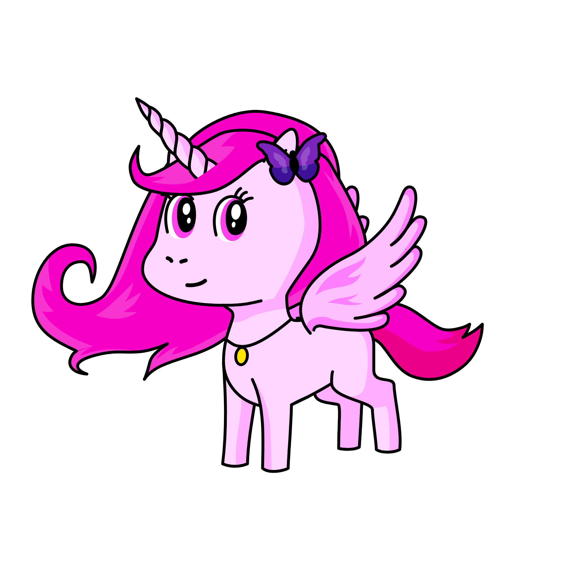 Rainbow, the unicorn
