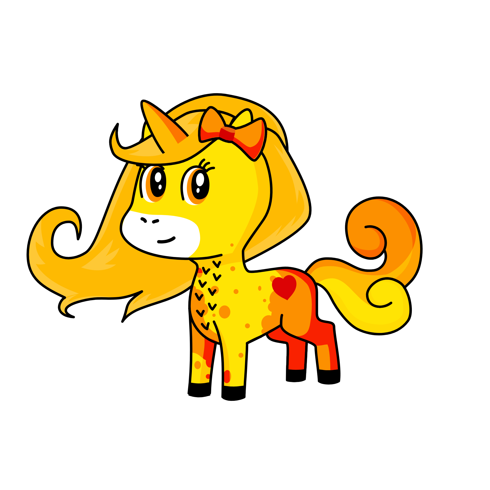 sunset, the unicorn