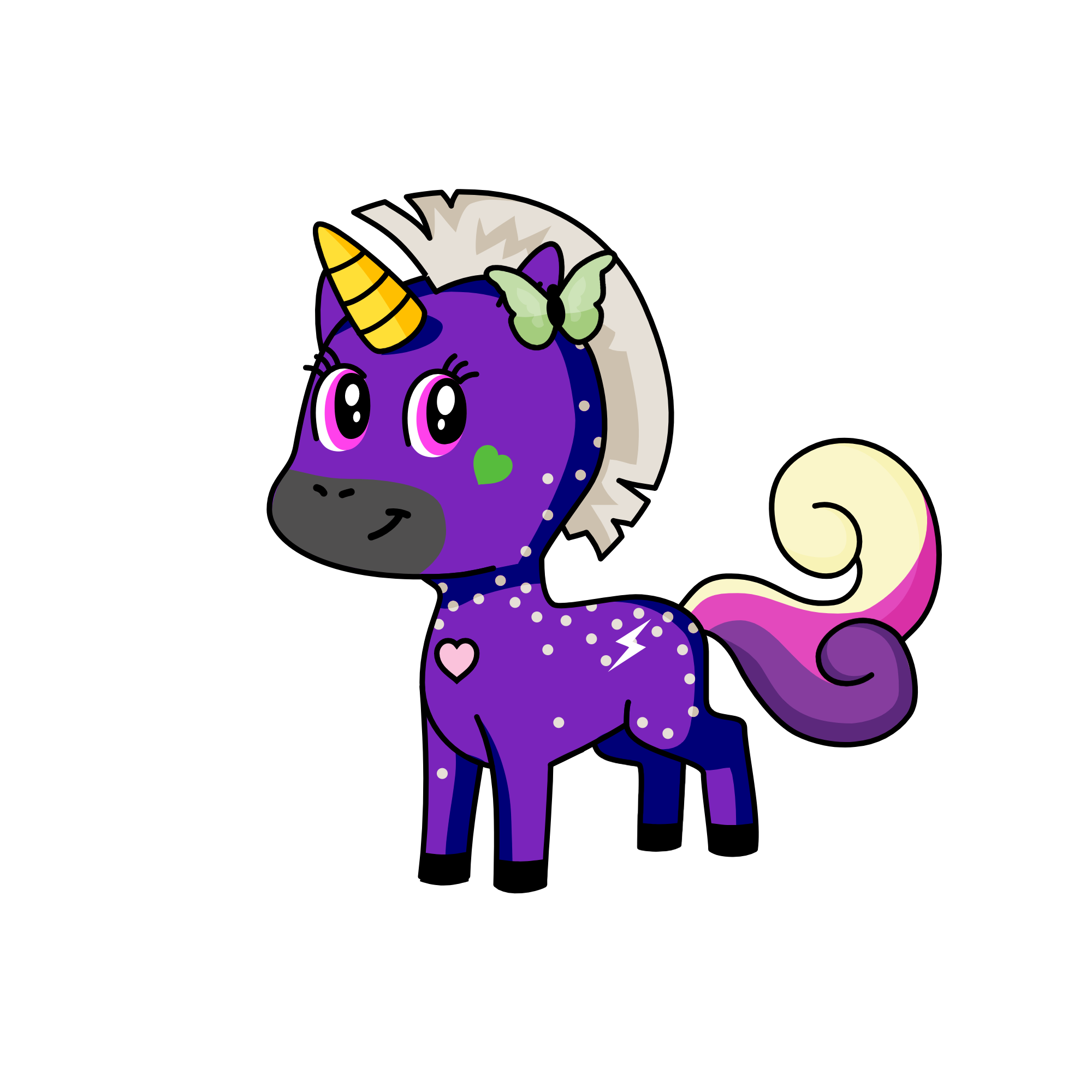 Cute extremo cool, the unicorn