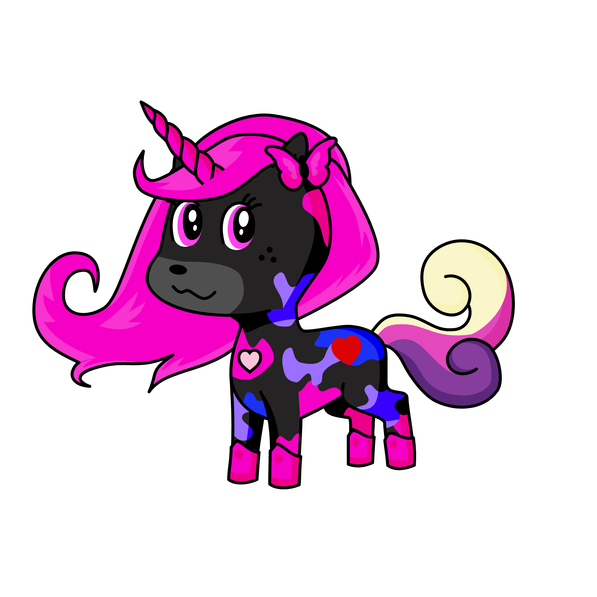 pinky, the unicorn