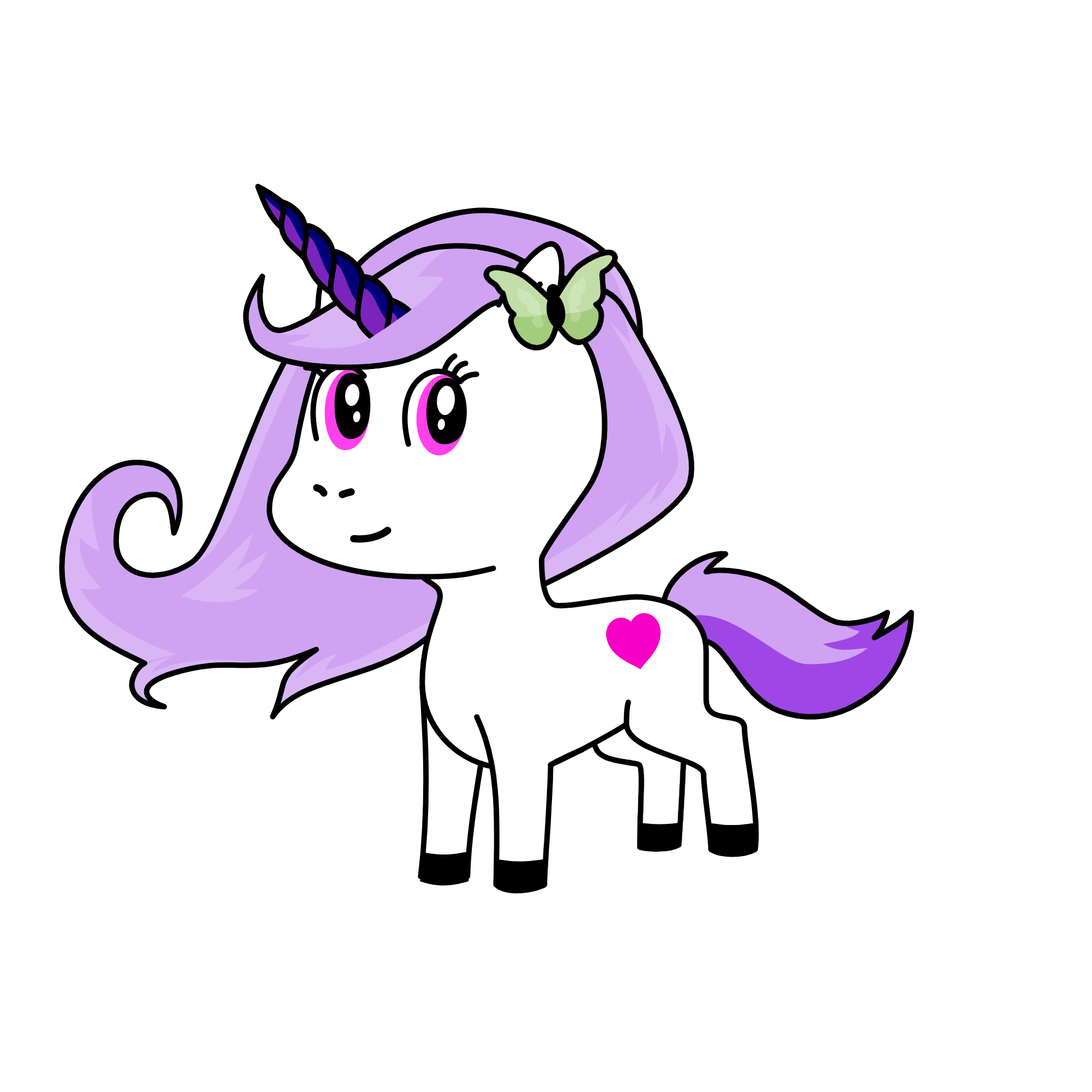 moonlight, the unicorn