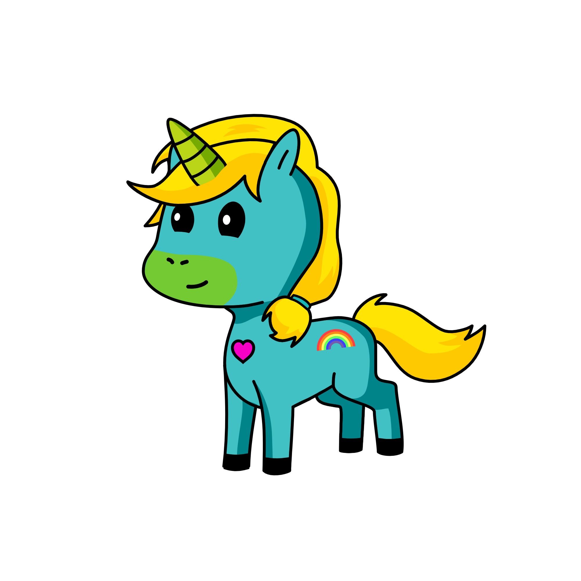 Moonlight, the unicorn