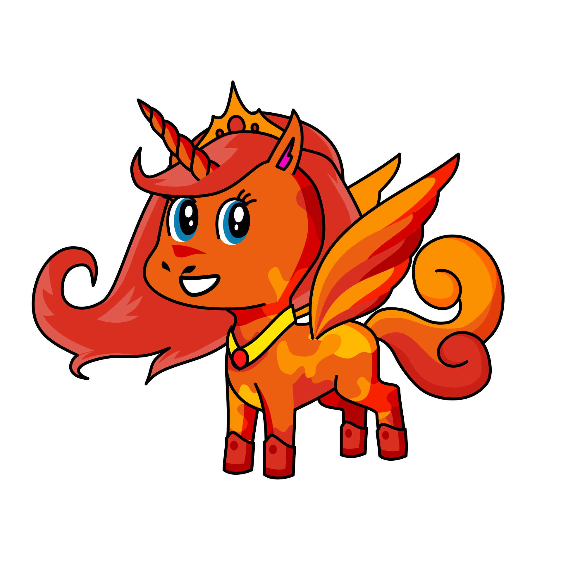 Lava Queen, the unicorn
